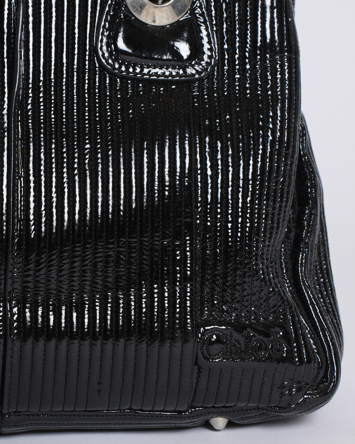 Chloé Heloise Tote Bag in Patent Leather