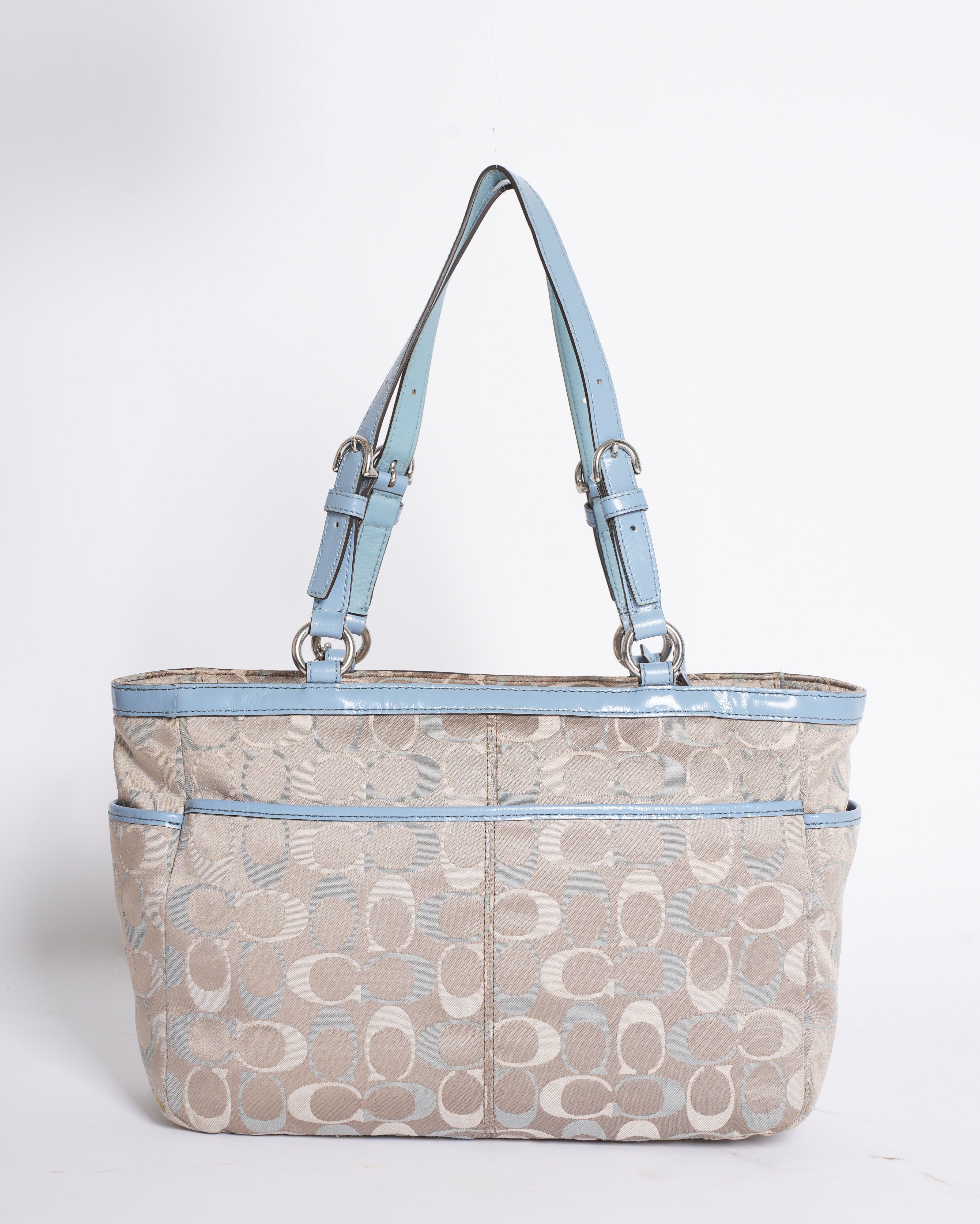 Coach Gallery Signature Monogram Handbag