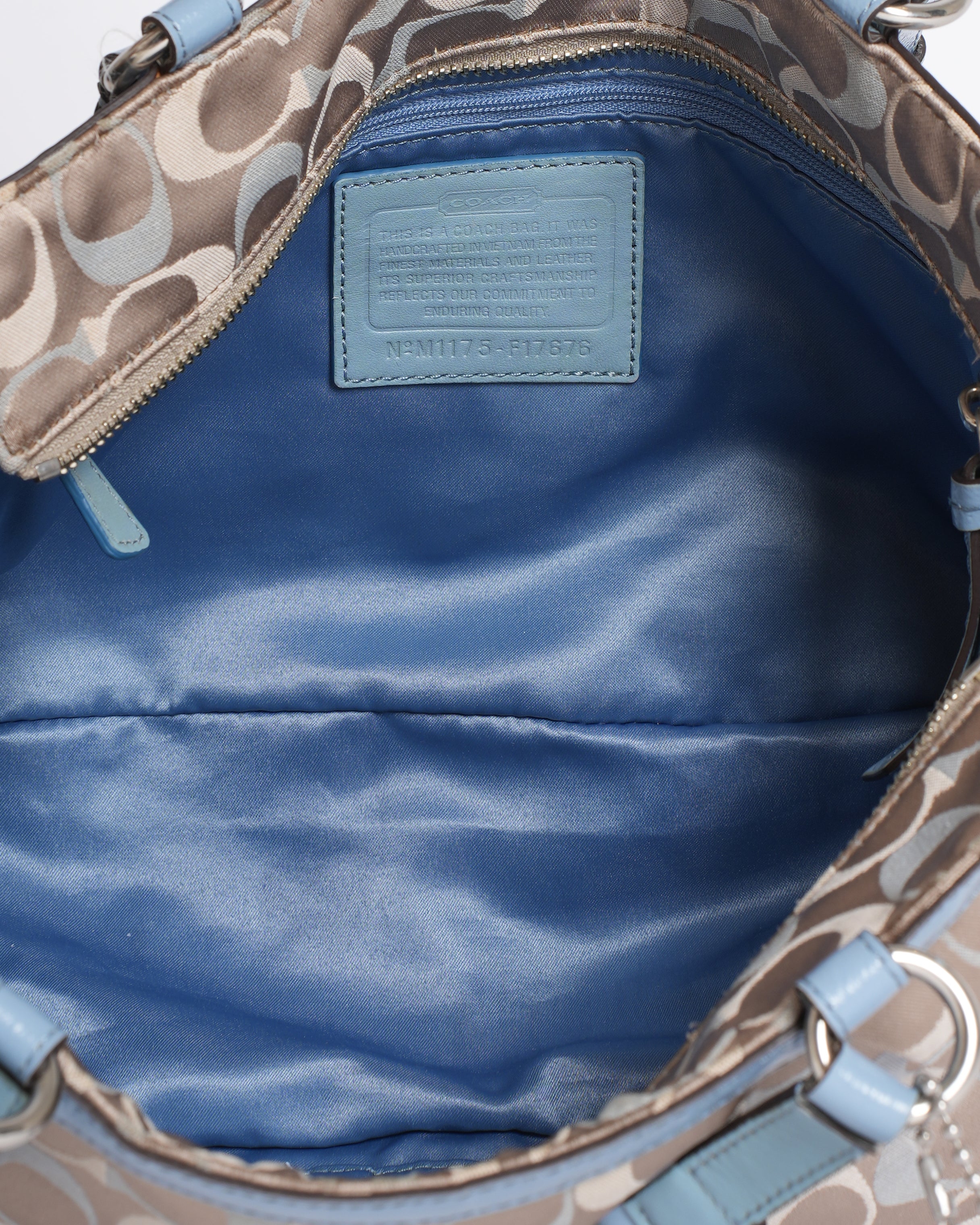 Coach Gallery Signature Monogram Handbag