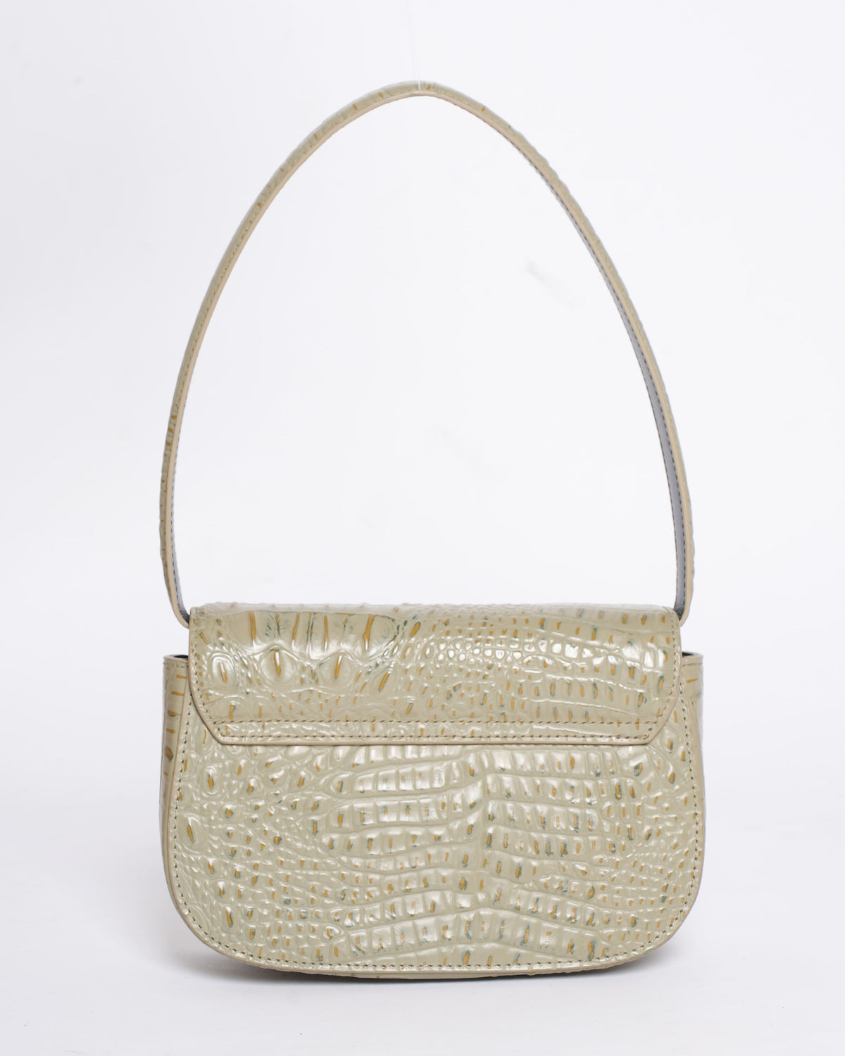 Diesel 1DR Croco Print & Embossed Top Handle Shoulder Bag