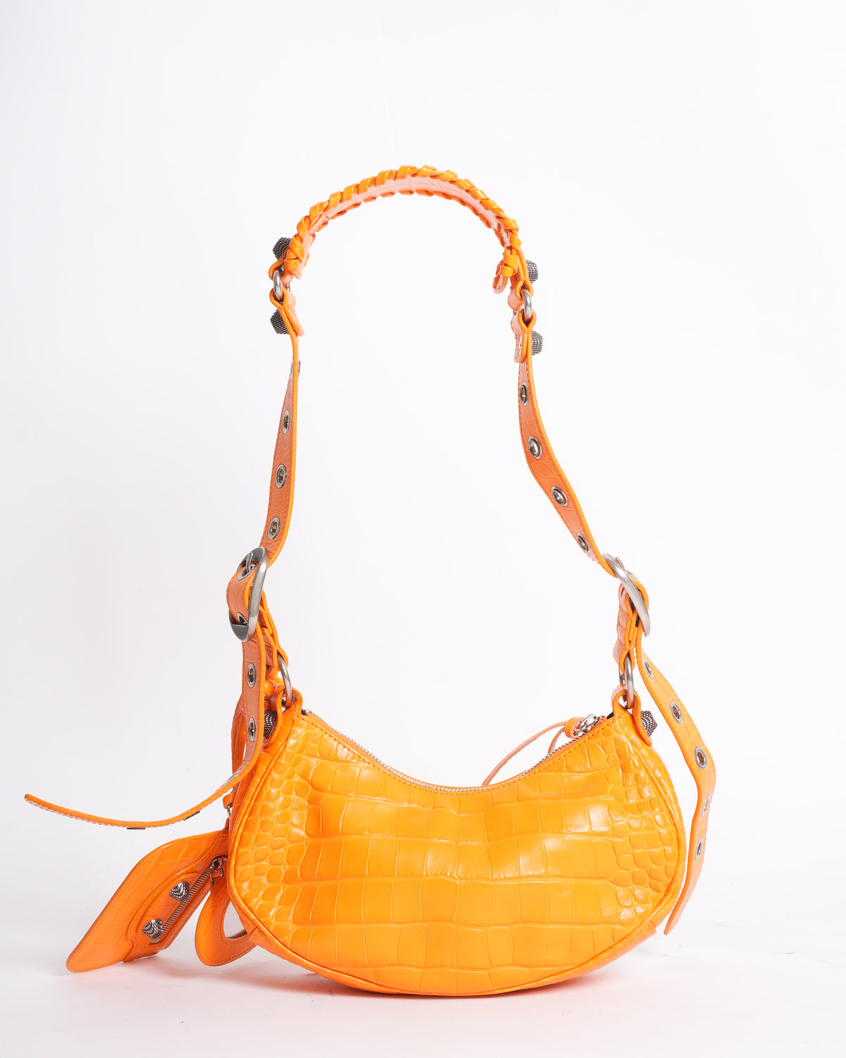 New Balenciaga XS Le Cagole Shoulder Bag In Fluo Orange