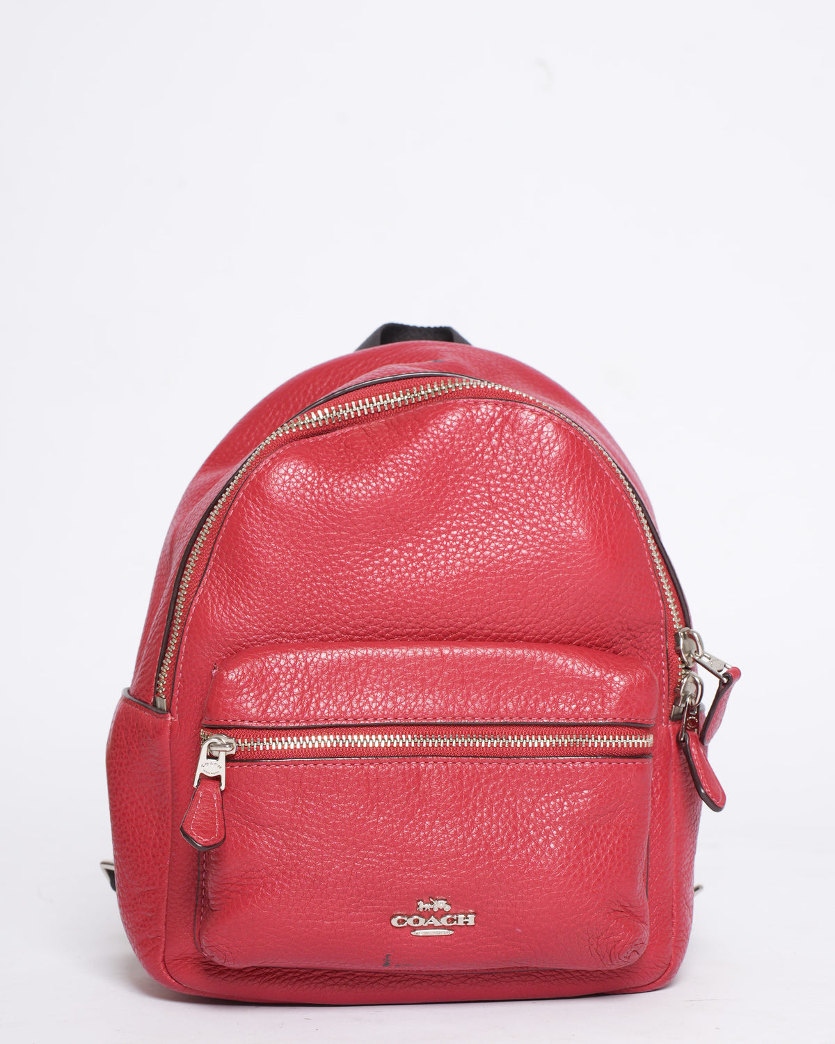 Preloved Coach Charlie Pebbled Leather Backpack – Stylish & Spacious