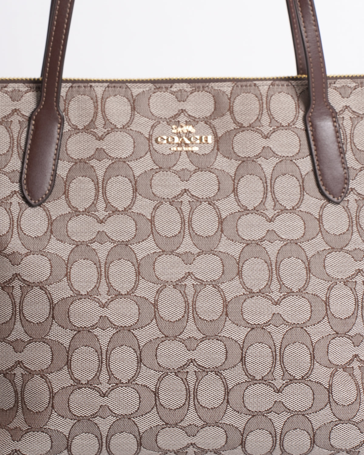 New Coach Monogram Canvas Shoulder Bag