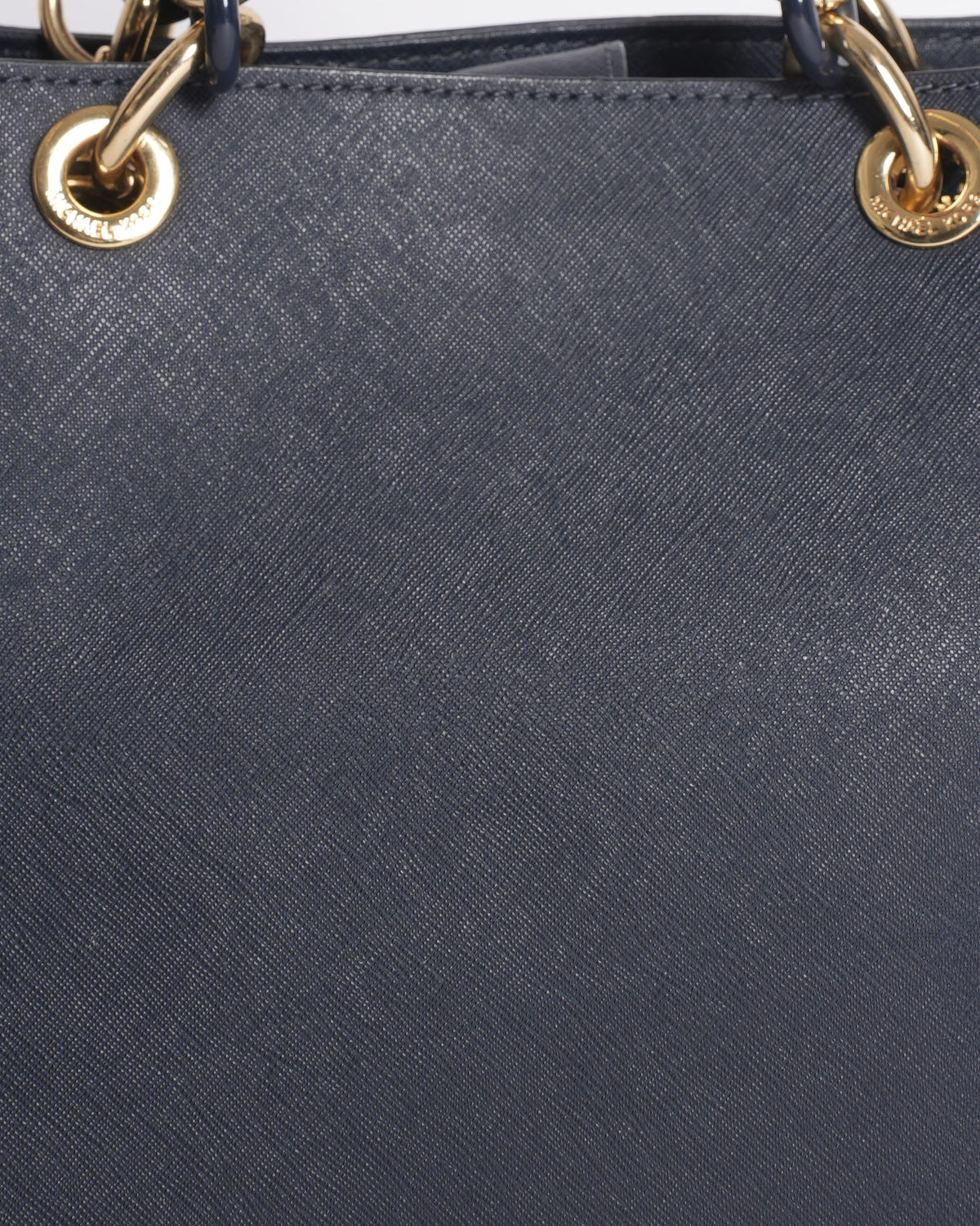 Michael Kors Cynthia Navy Leather Satchel Bag