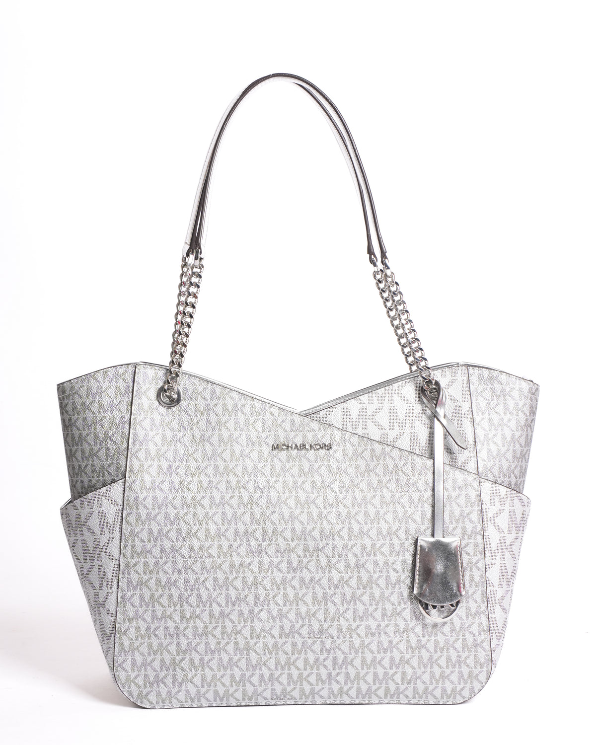 New Michael Kors Large Tote in Signature Monogram Canvas
