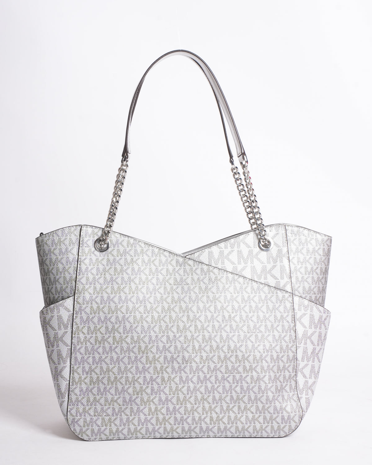 New Michael Kors Large Tote in Signature Monogram Canvas
