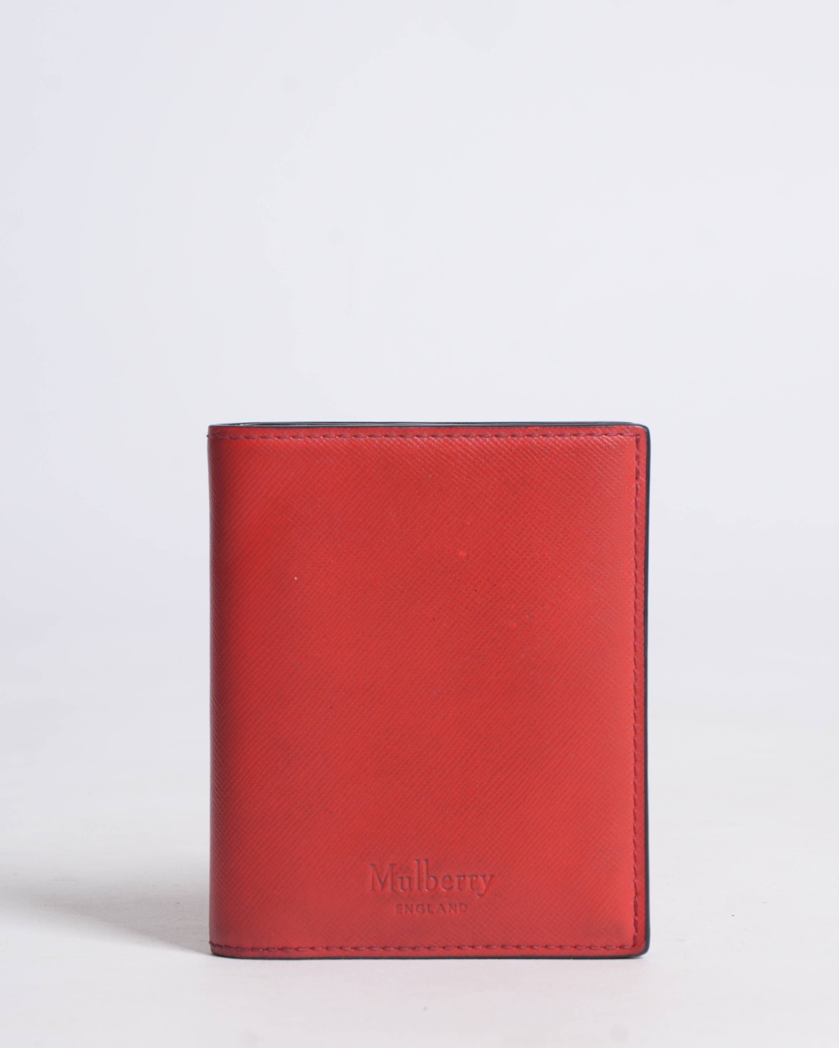 Mulberry Men's Wallet In Hibiscus Red