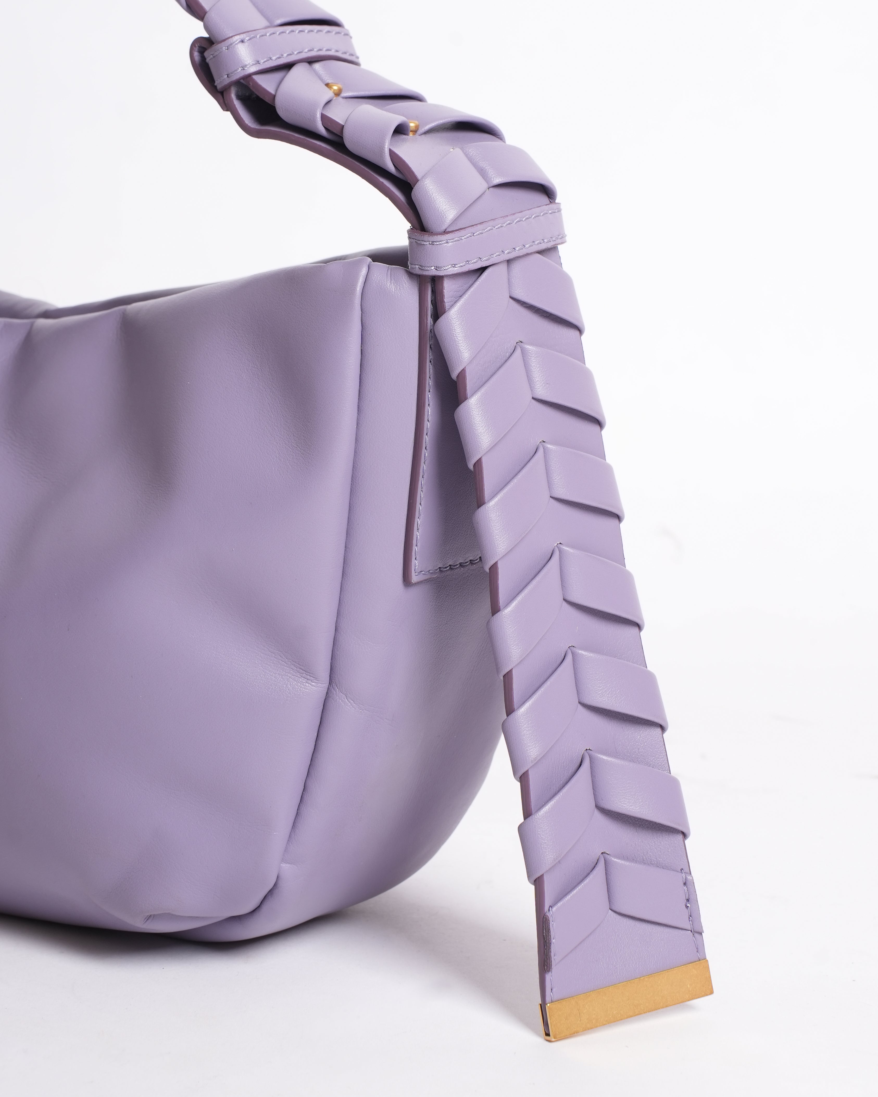 NEW Stella McCartney Hobo Puffy Small Shoulder Bag In Lilac