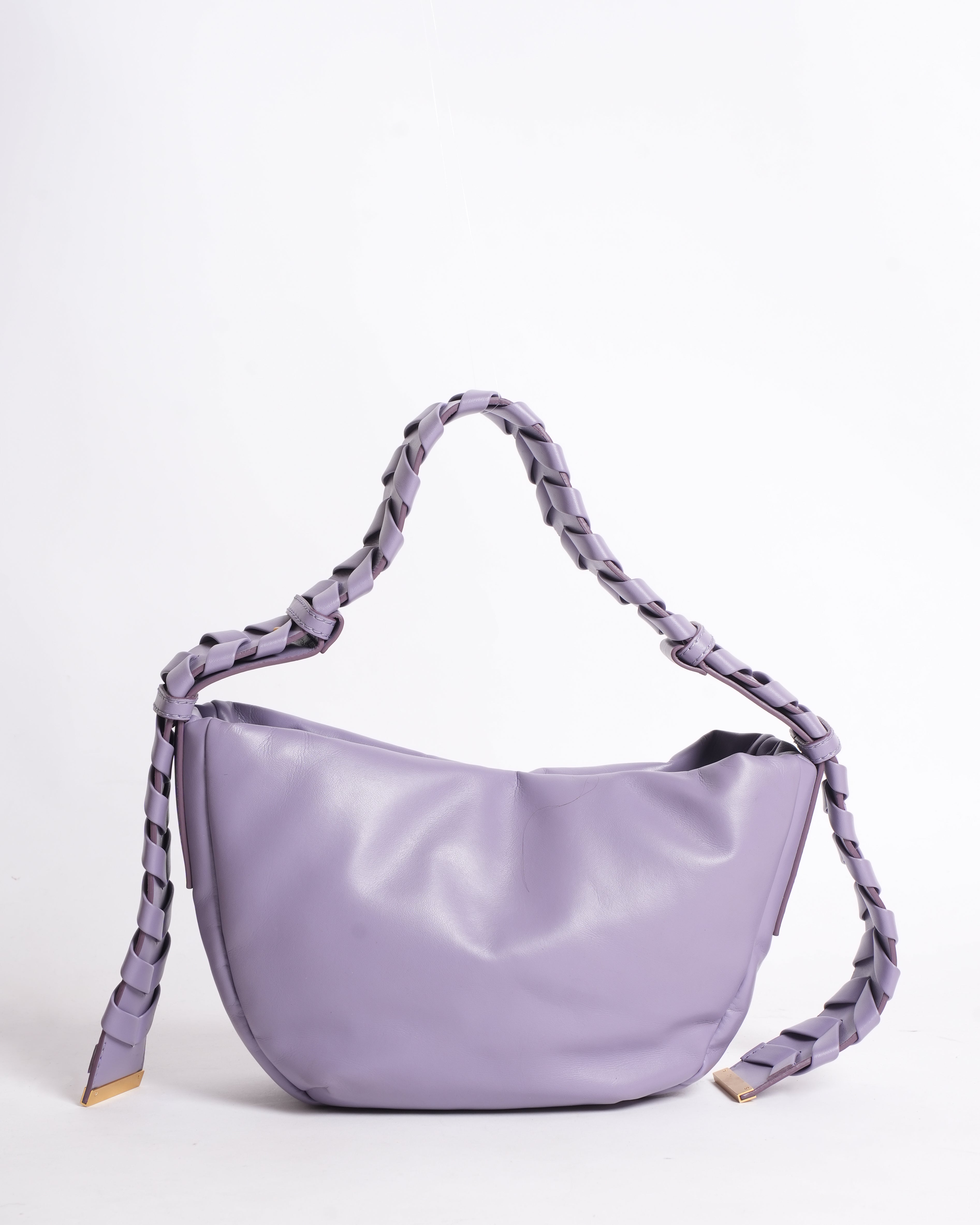 NEW Stella McCartney Hobo Puffy Small Shoulder Bag In Lilac