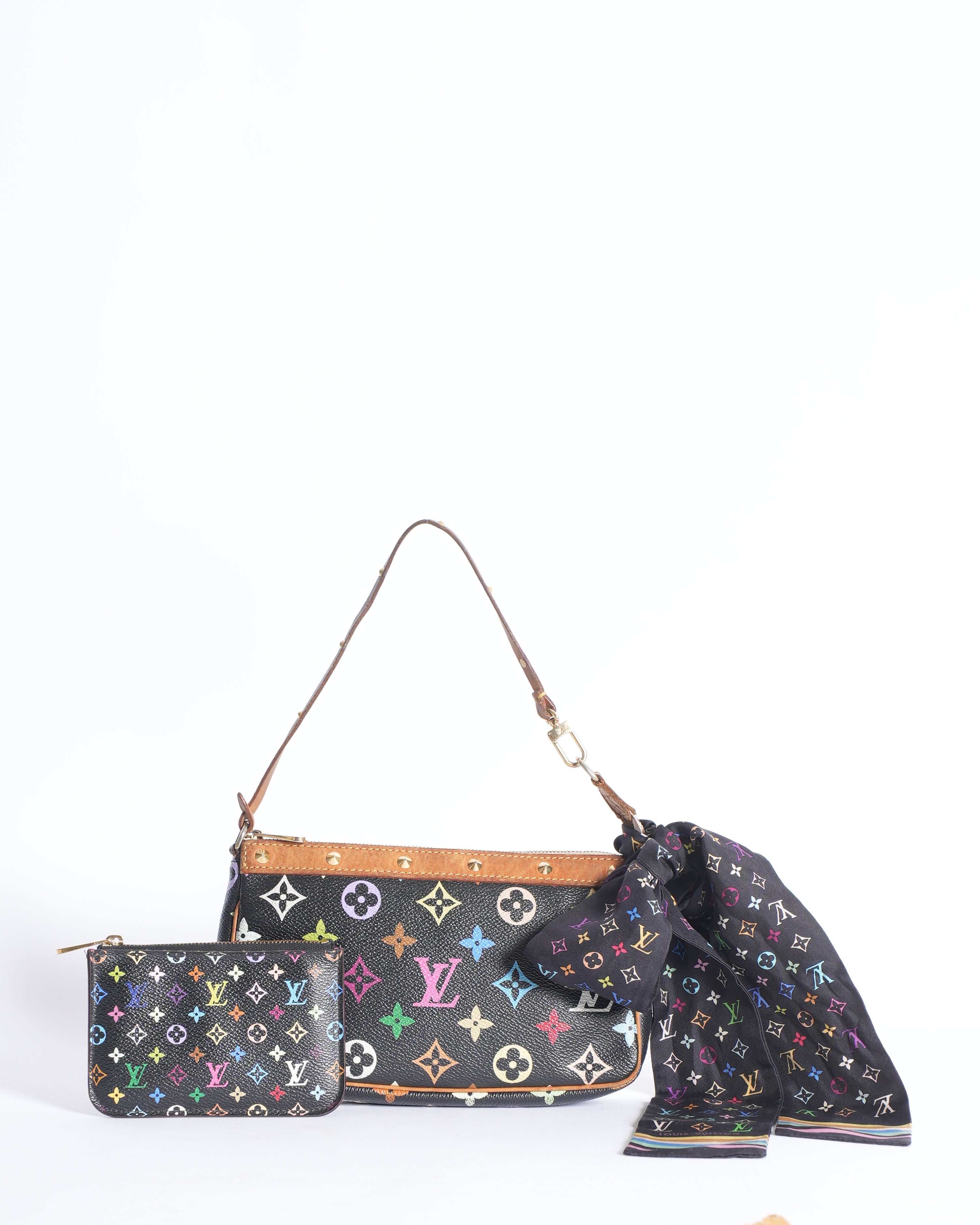 LV Murakami Bag (Set of 3 comes with pouchette, mini pouch & scarf)