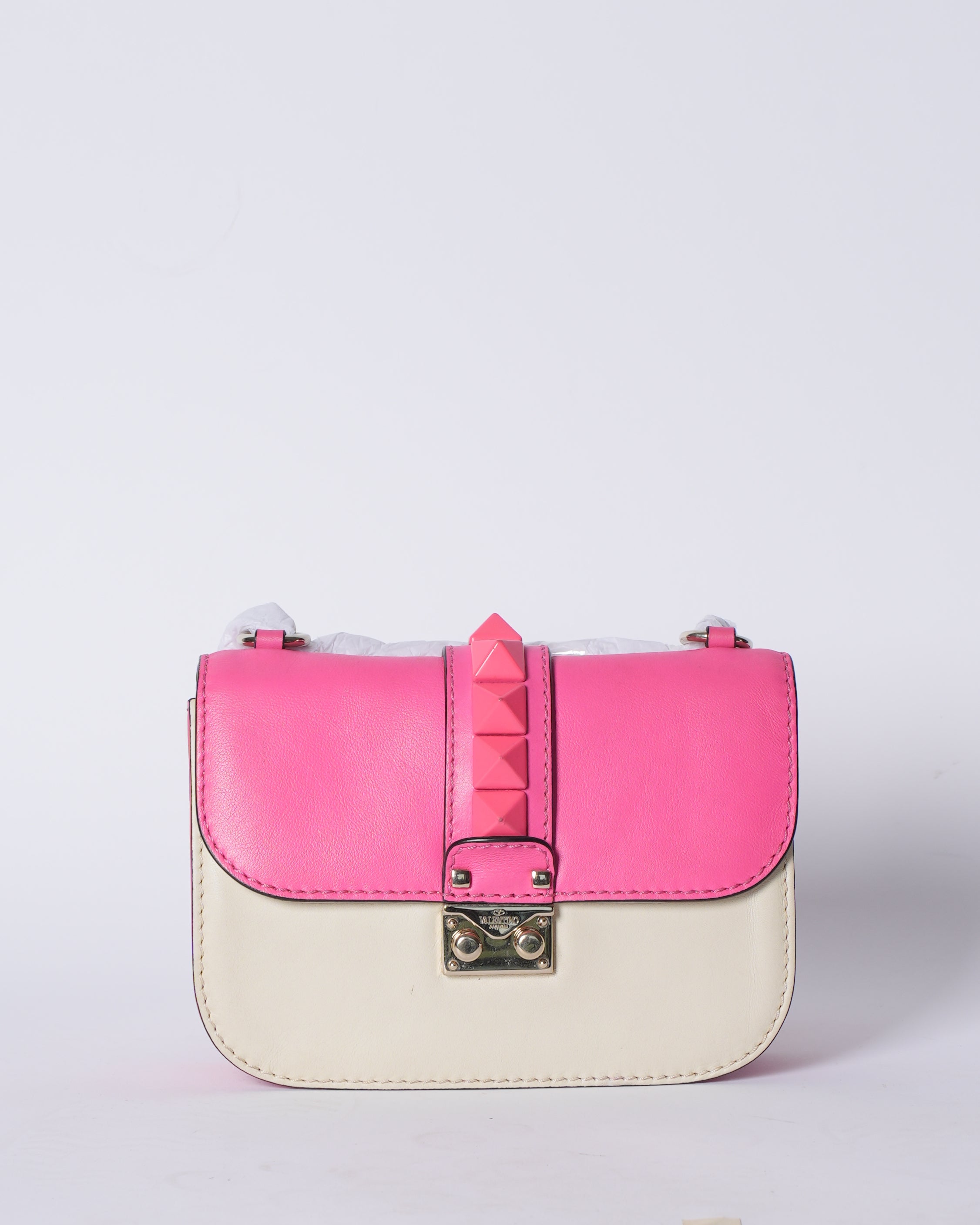 Valentino Rockstud goam lock pink  shoulder Bag