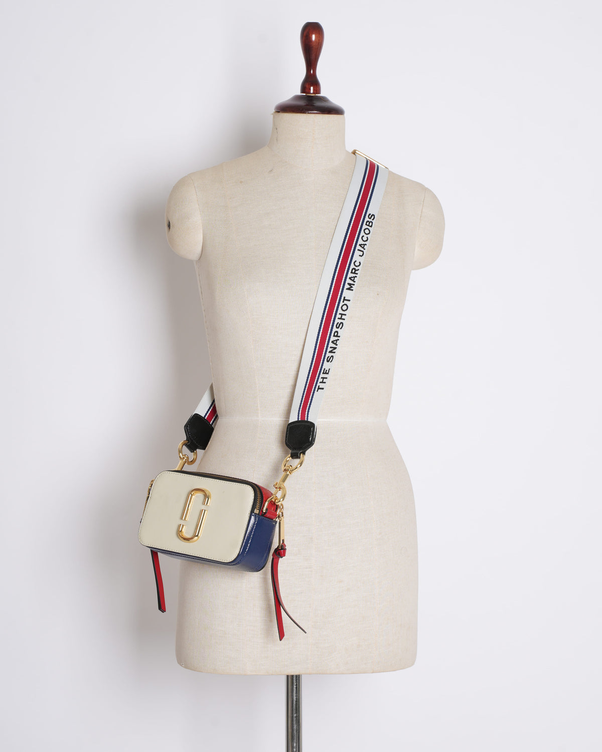 Marc Jacobs Color-Blocked Saffiano Leather Snapshot Bag