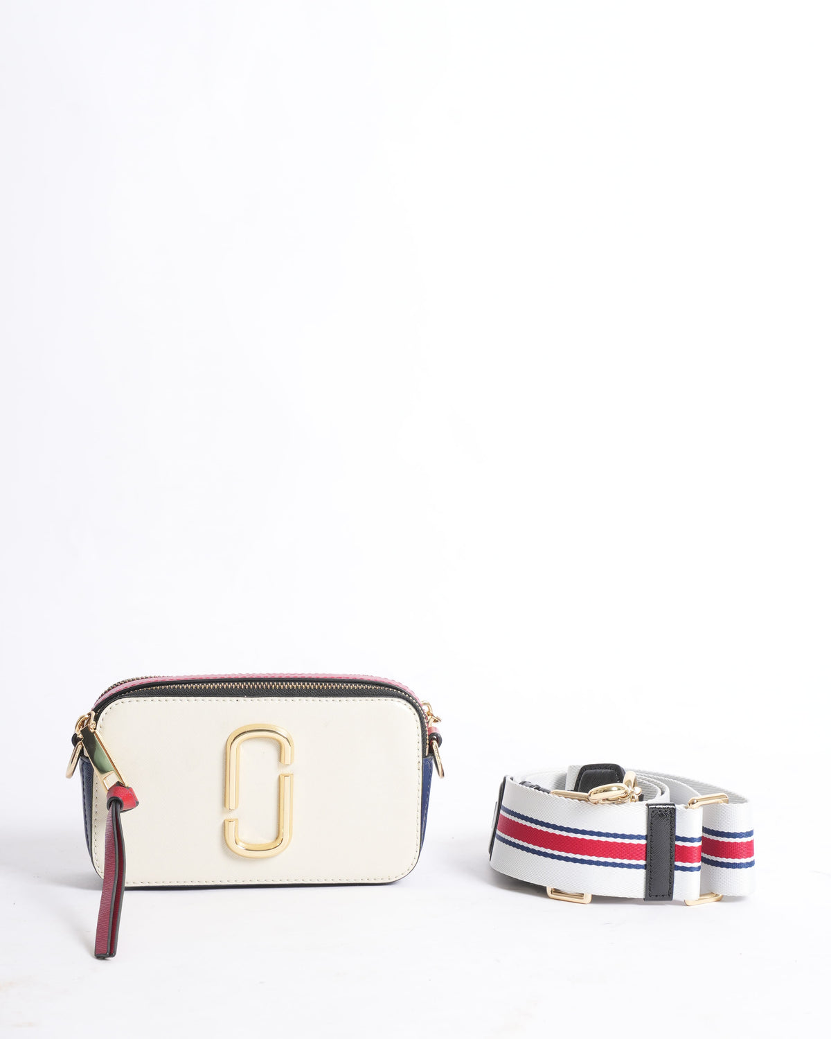 Marc Jacobs Color-Blocked Saffiano Leather Snapshot Bag
