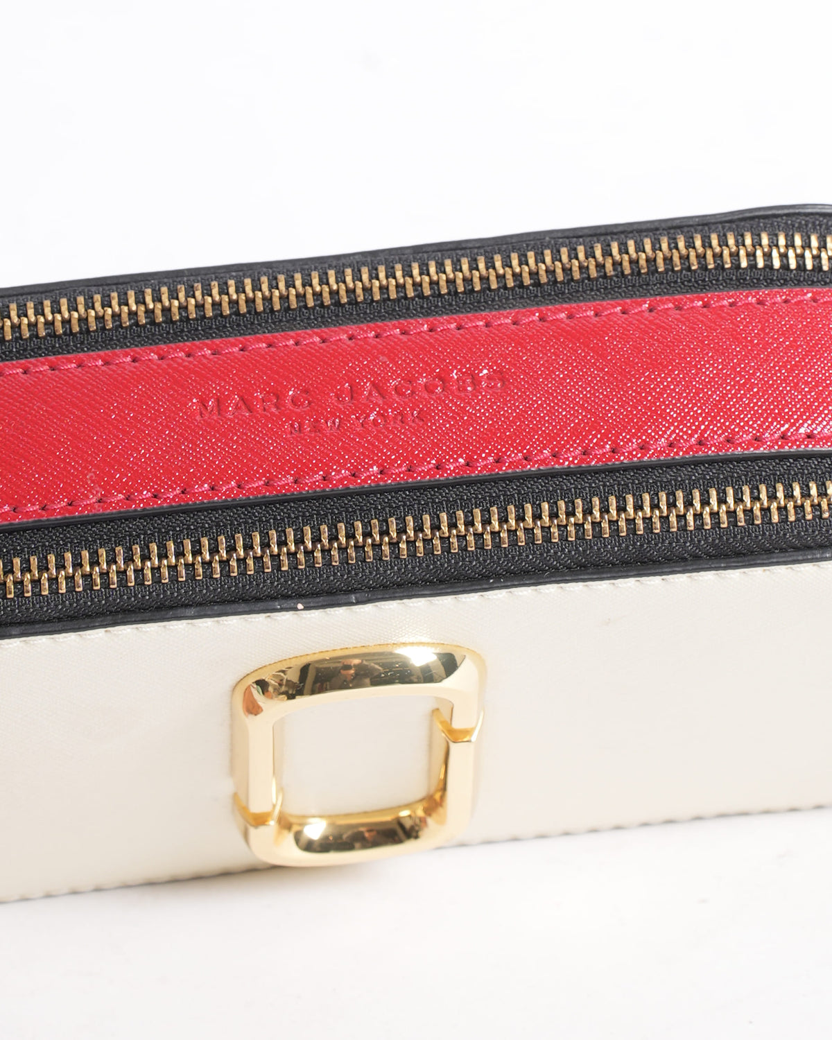 Marc Jacobs Color-Blocked Saffiano Leather Snapshot Bag