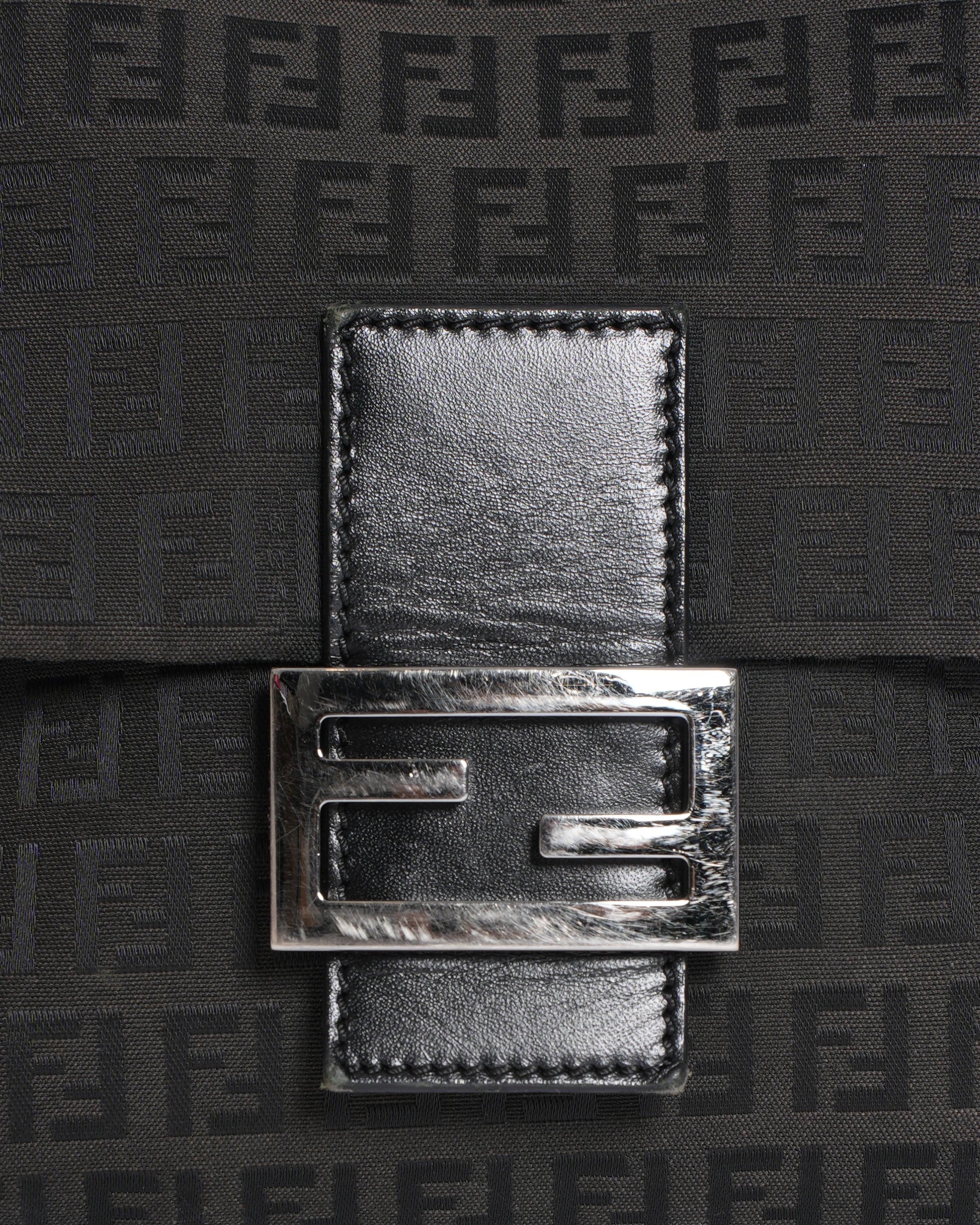 Fendi Zucchino Monogram Crossbody in Black
