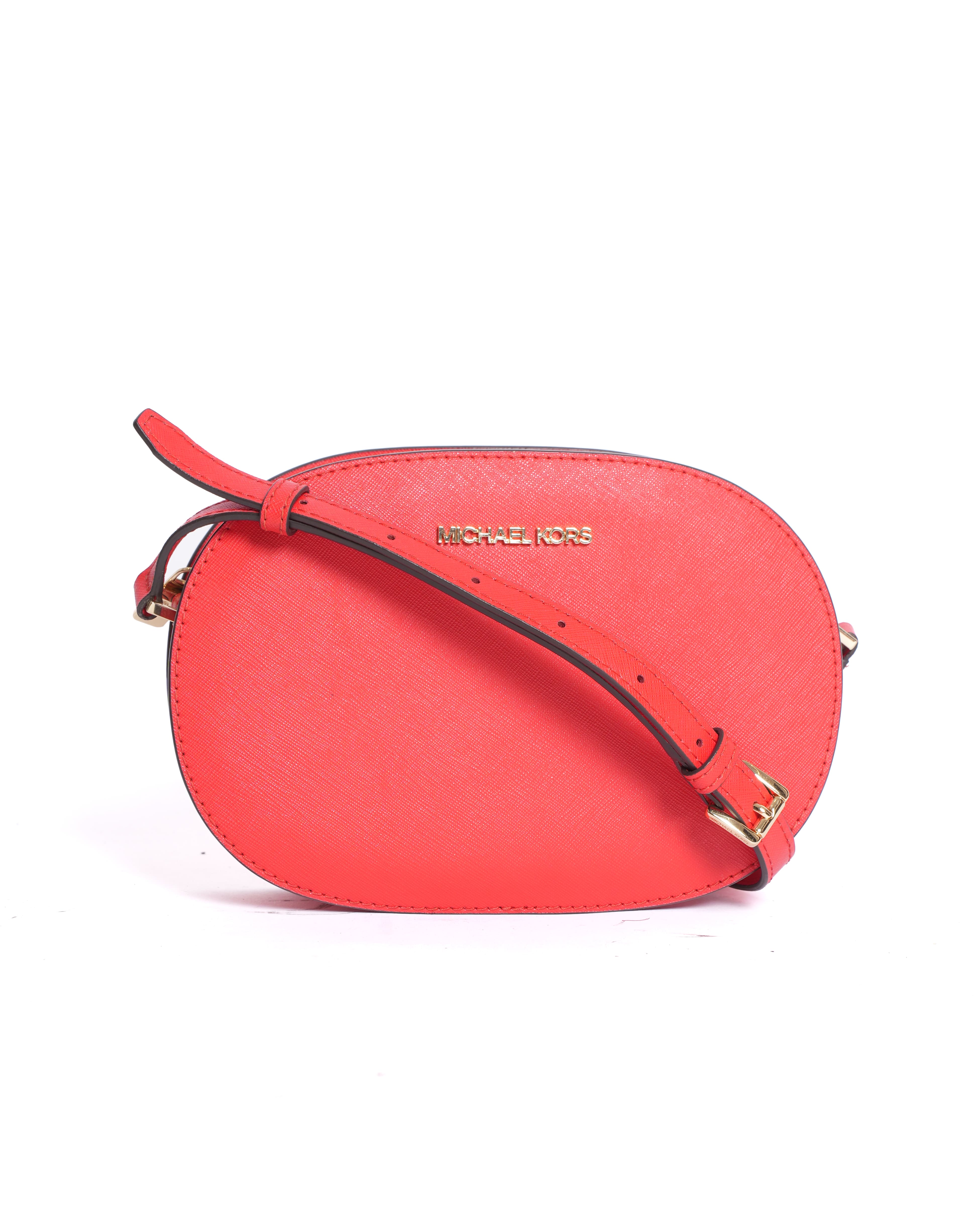 New Michael Kors Oval Crossbody in Red