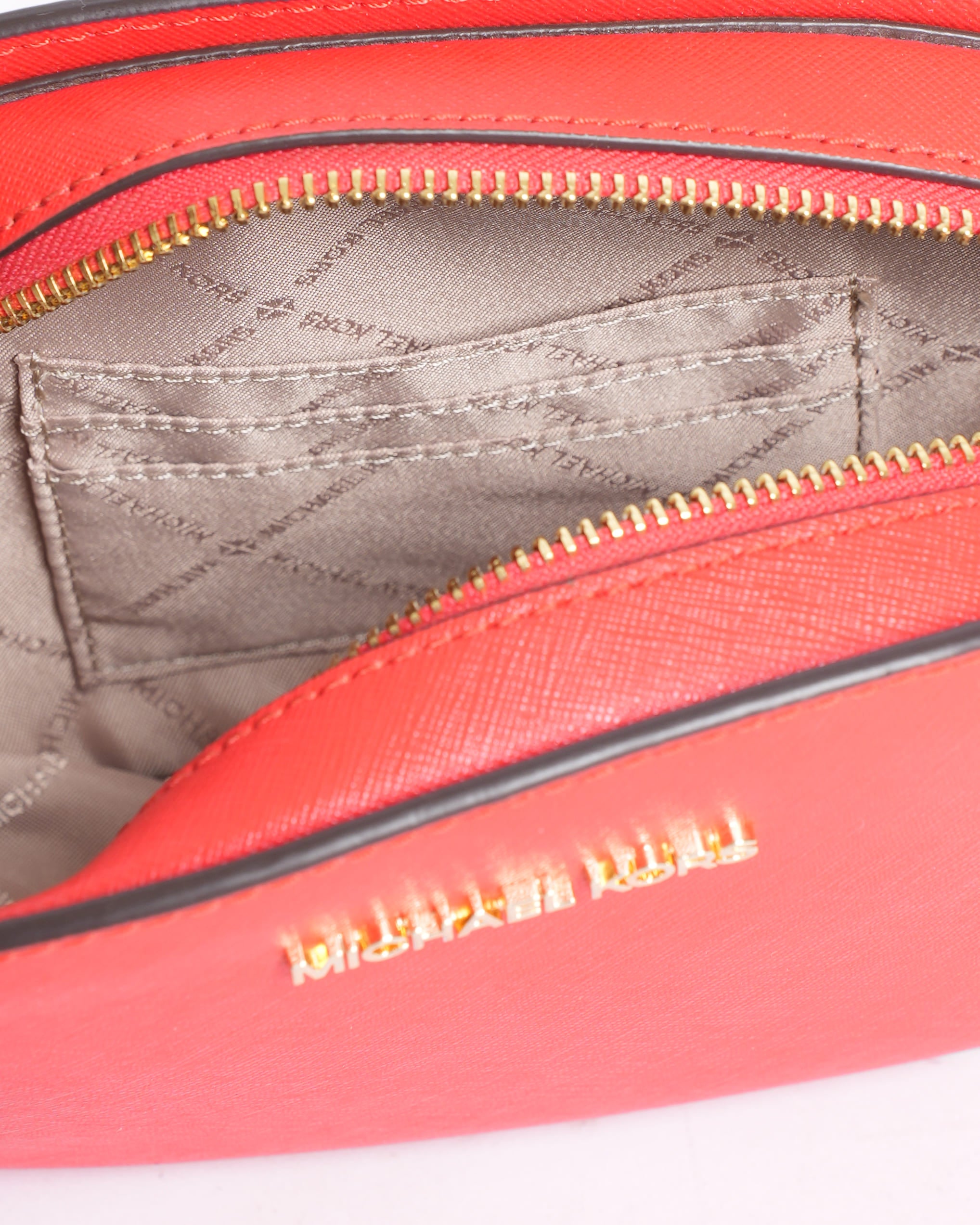 New Michael Kors Oval Crossbody in Red