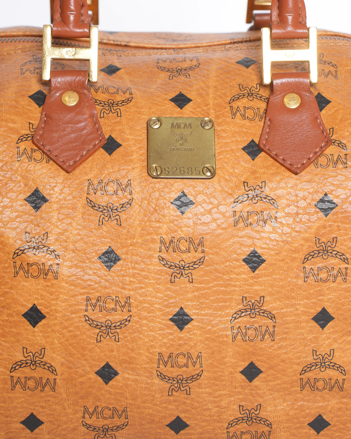 MCM Monogram Boston Duffel Bag