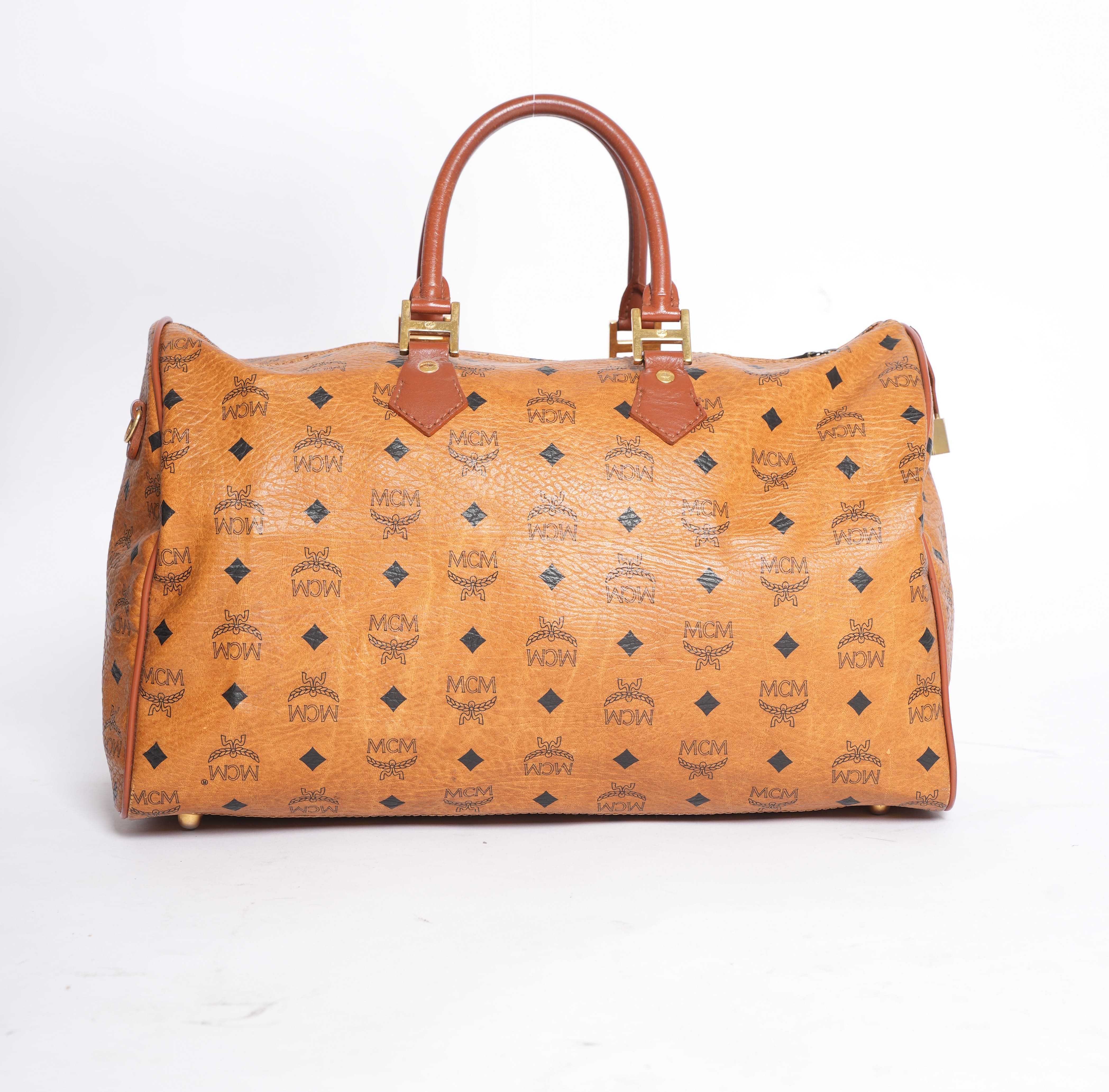 MCM Monogram Boston Duffel Bag