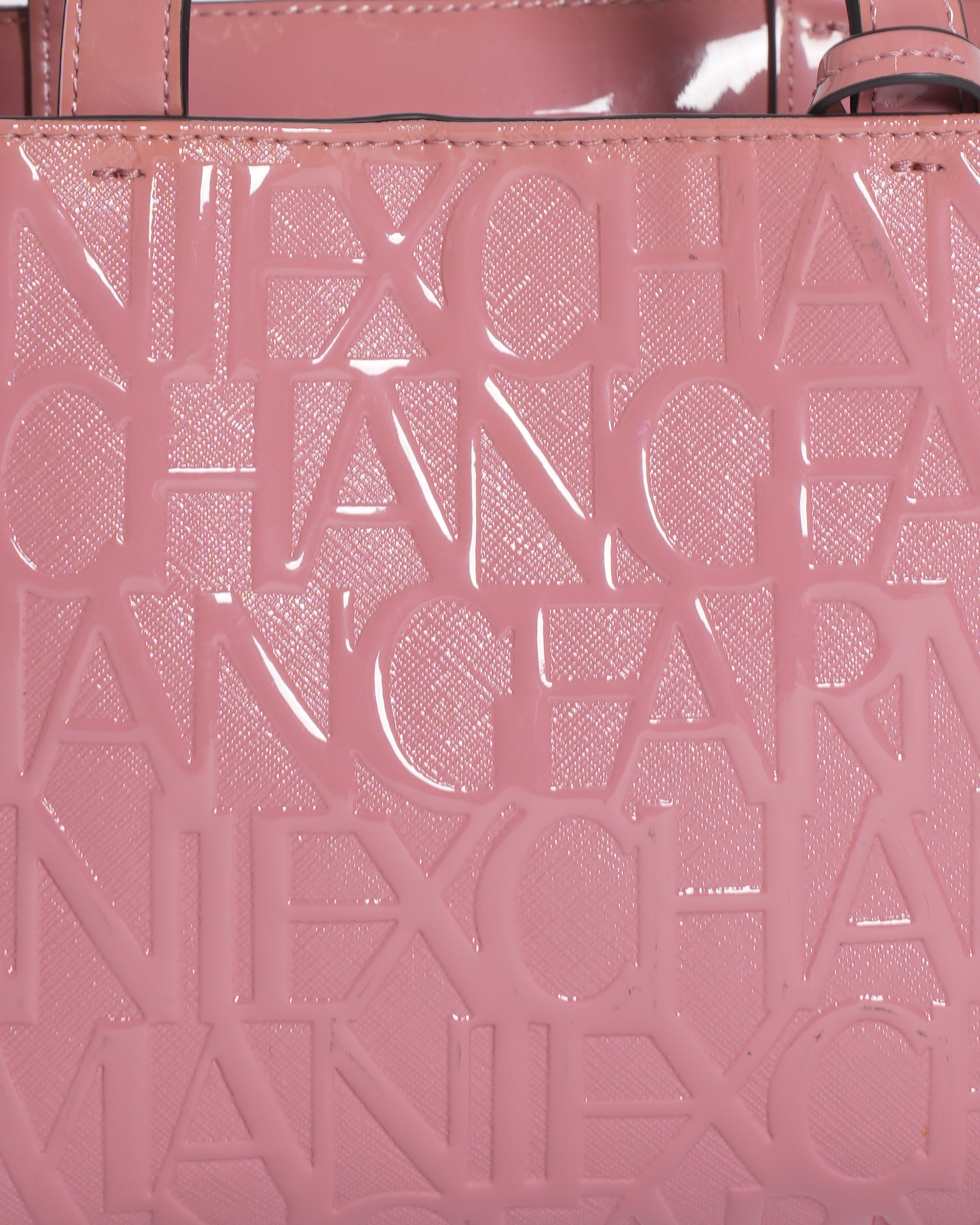 Armani Exchange Logo Embossed Monogram Bag