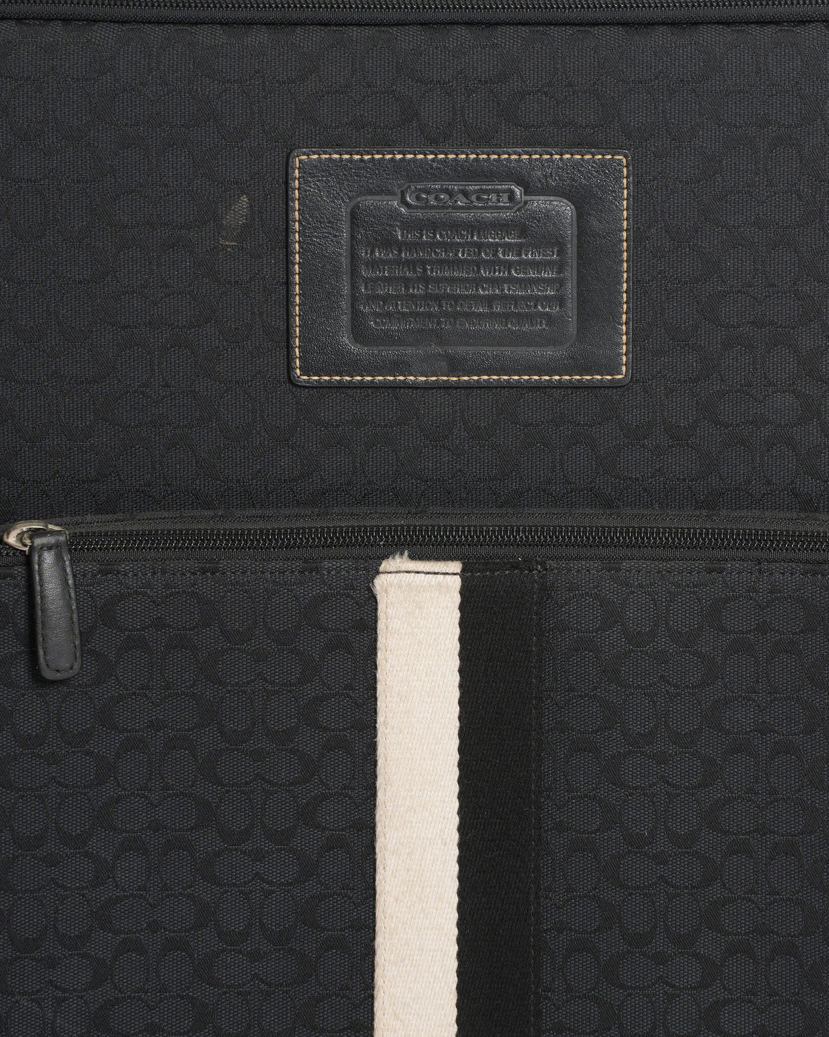 Coach Trolley In Monogram Canvas & Leather