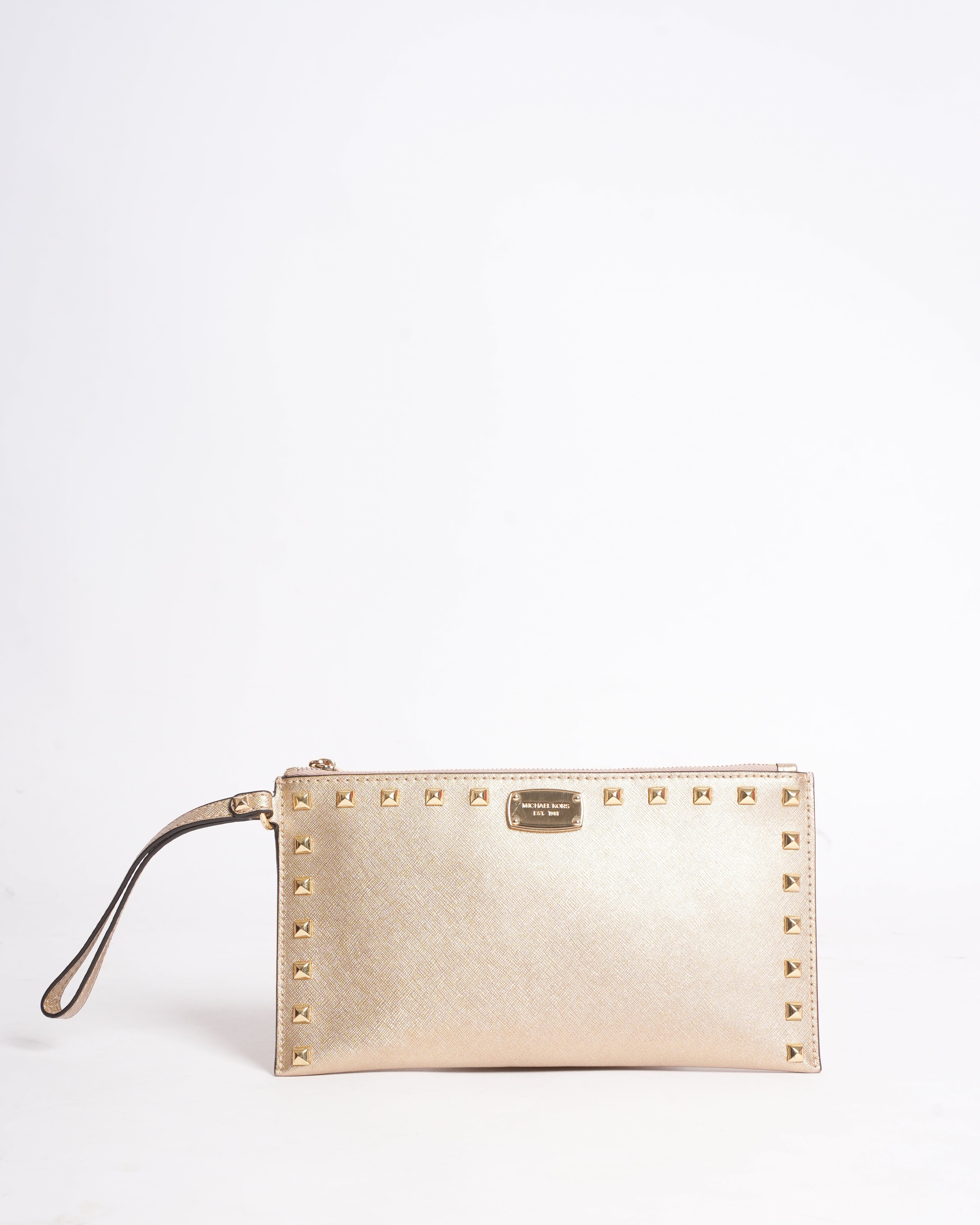 Michael Kors Gold Tone Clutch
