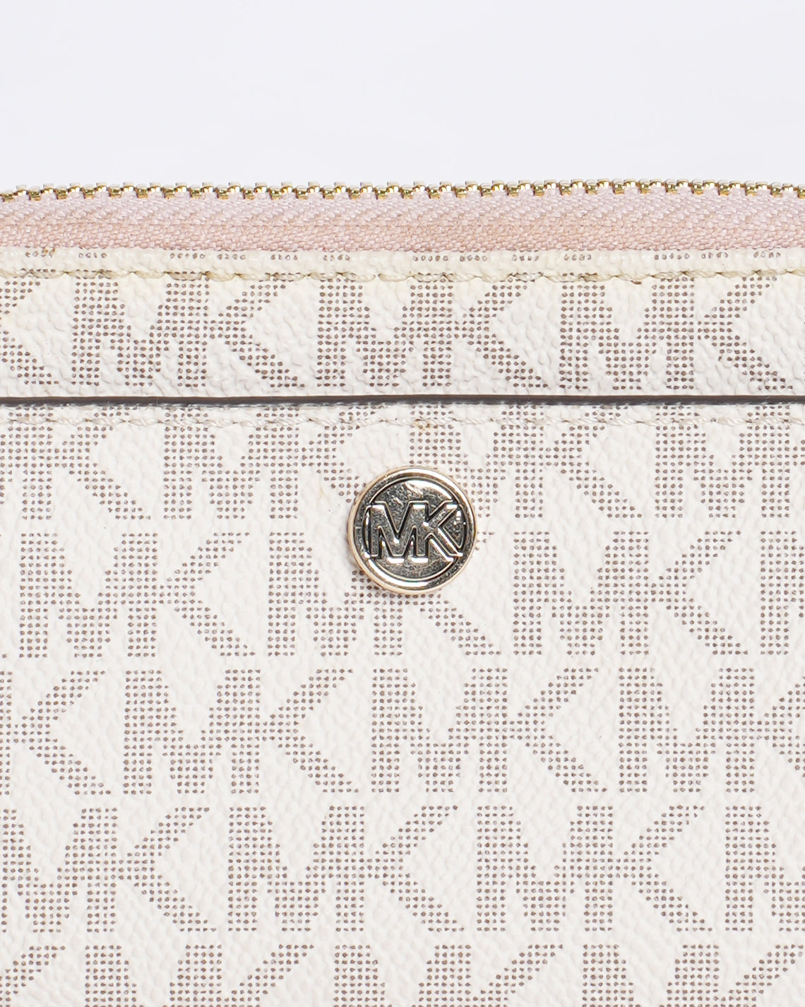 Michael Kors Medium Signature Logo Chain Wallet / Card Case