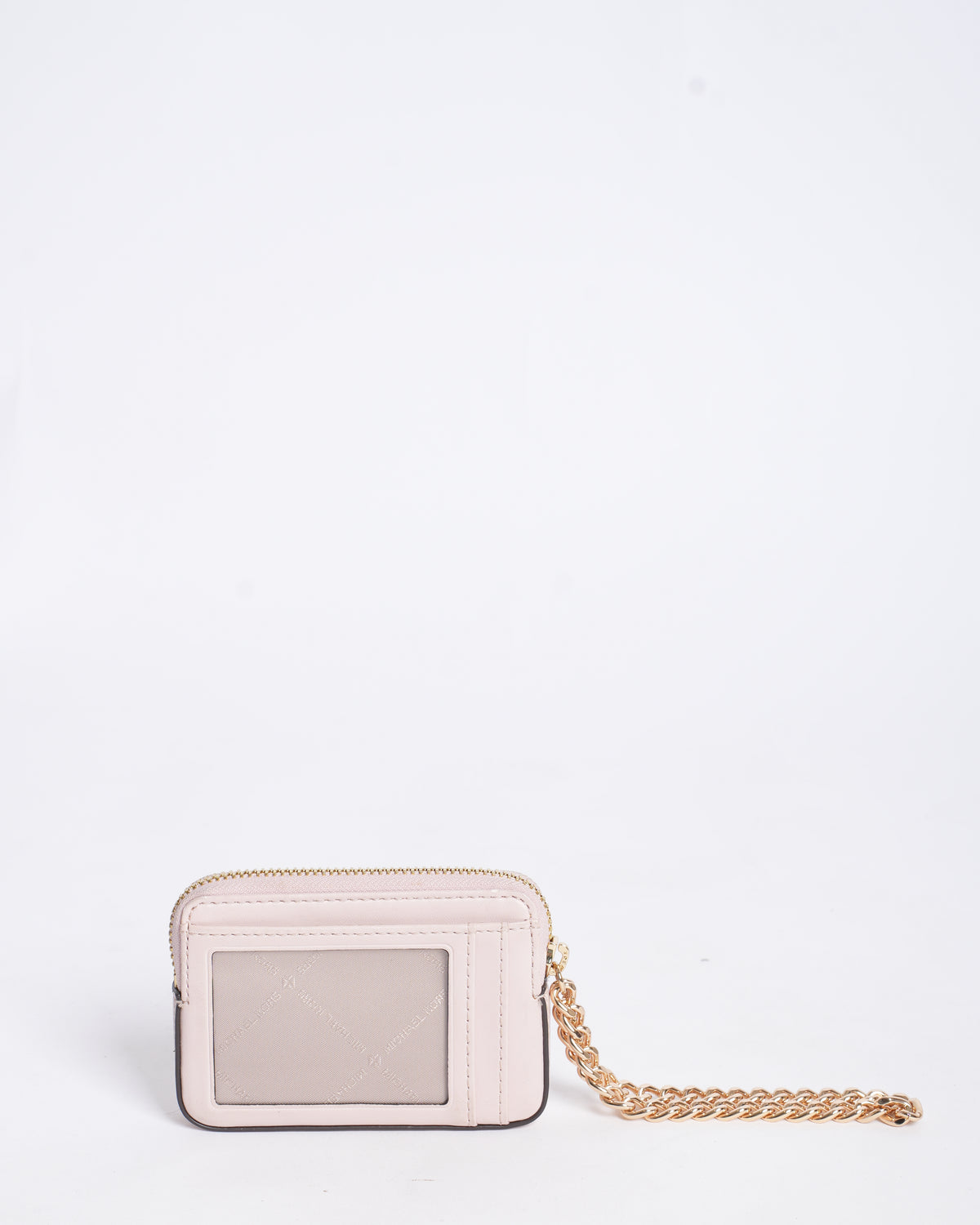 Michael Kors Medium Signature Logo Chain Wallet / Card Case