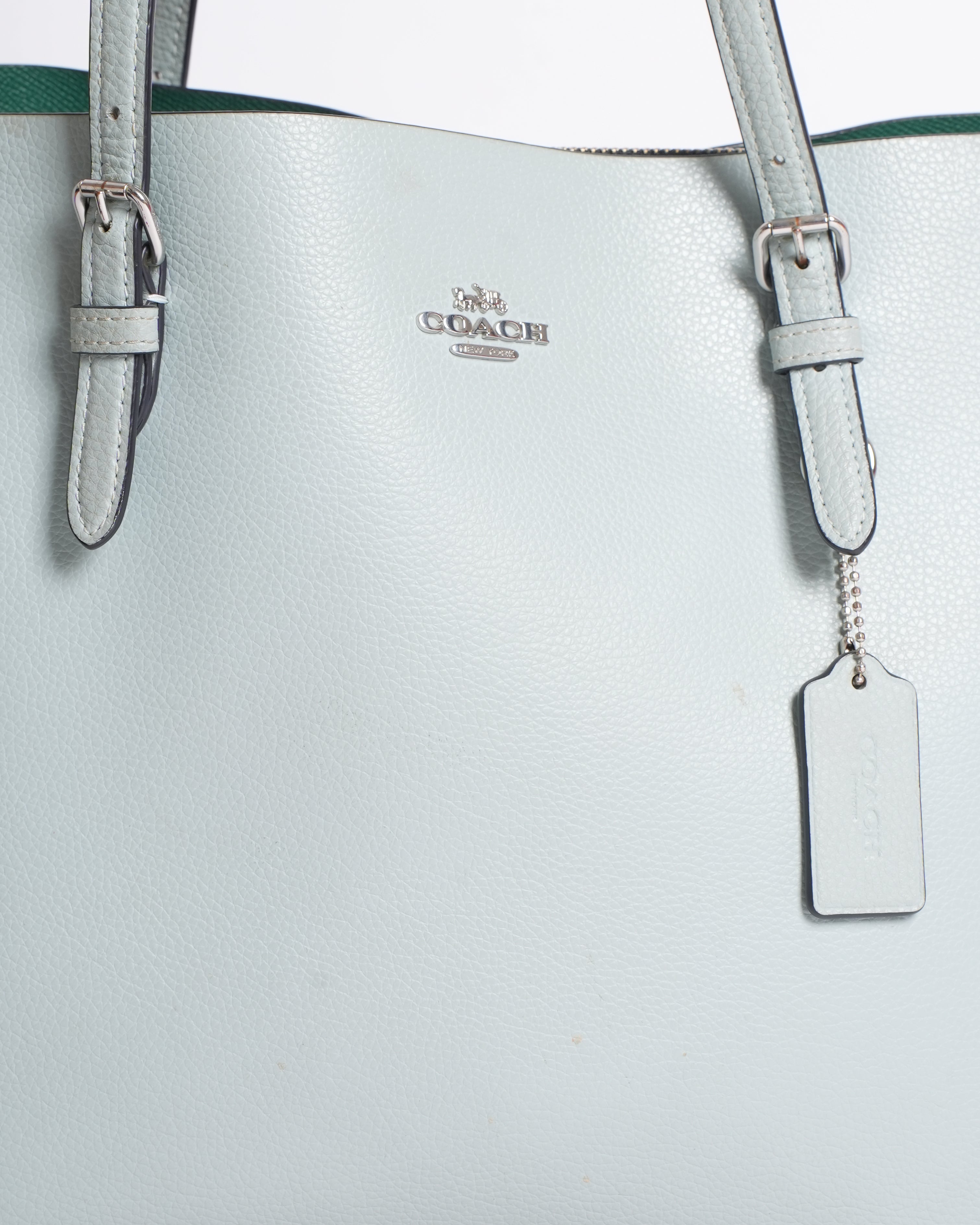 Coach Light Green Tote Bag