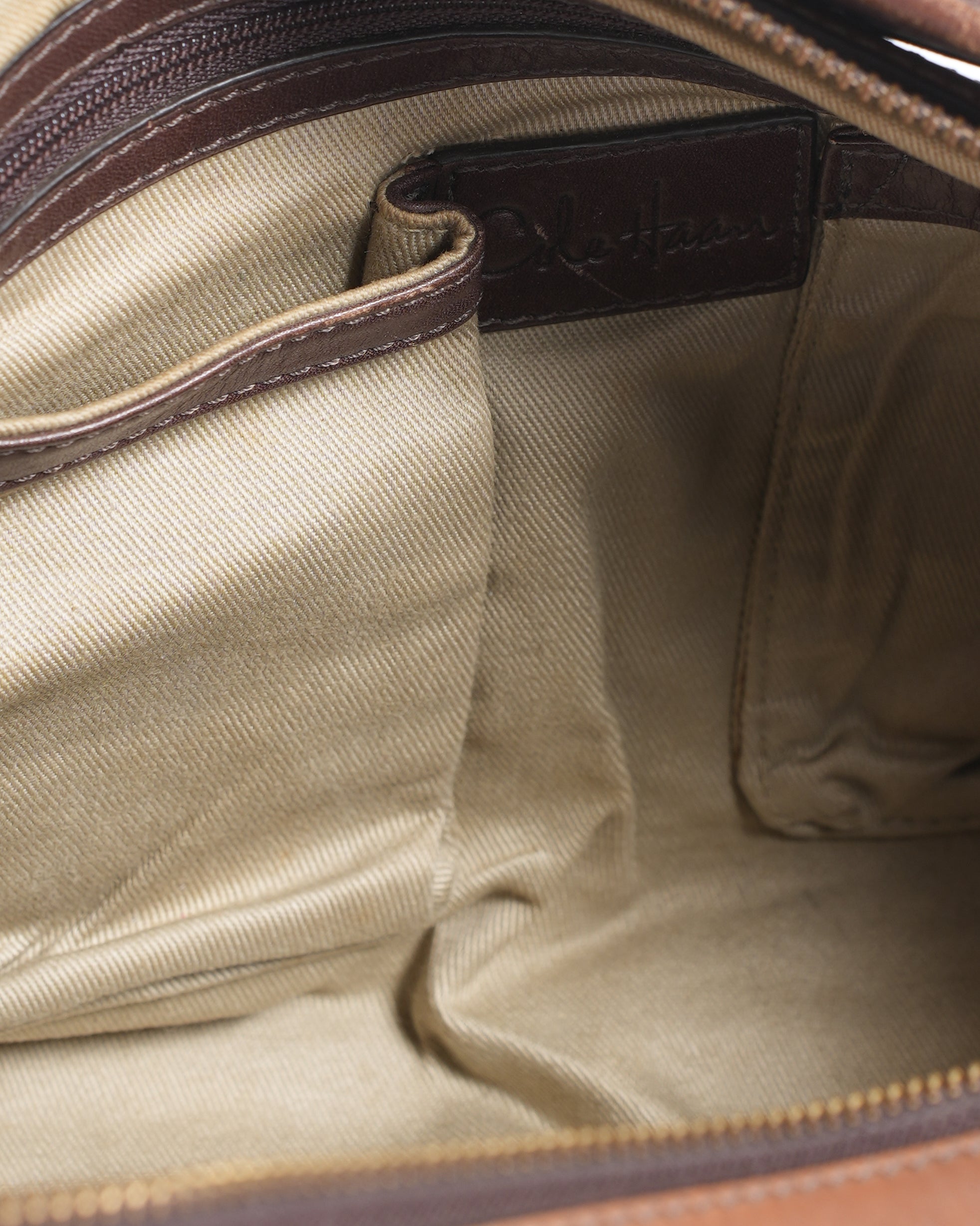 Cole Haan Canvas Shoulder Bag In Brown