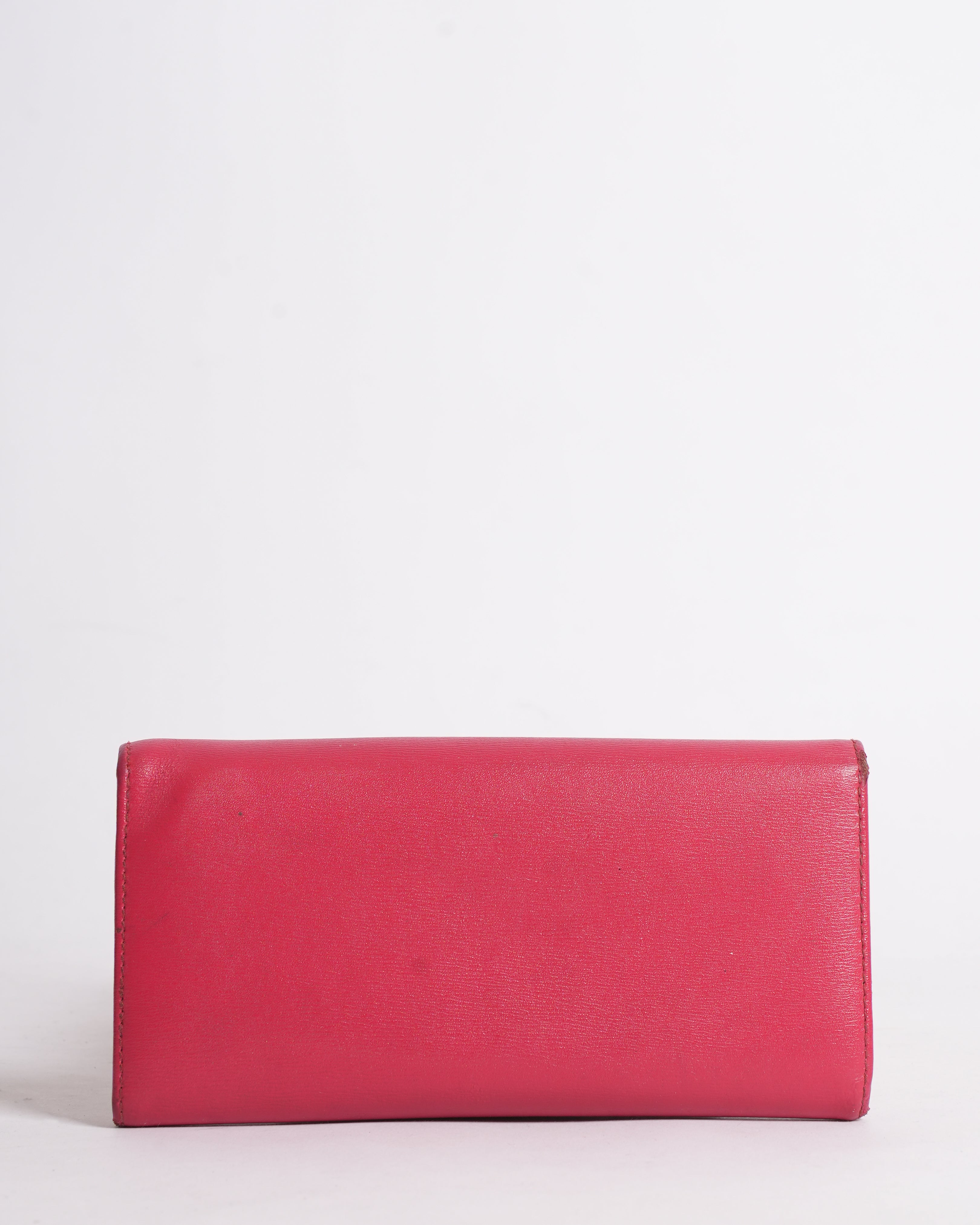 Salvatore Ferragamo Flap Wallet In Red
