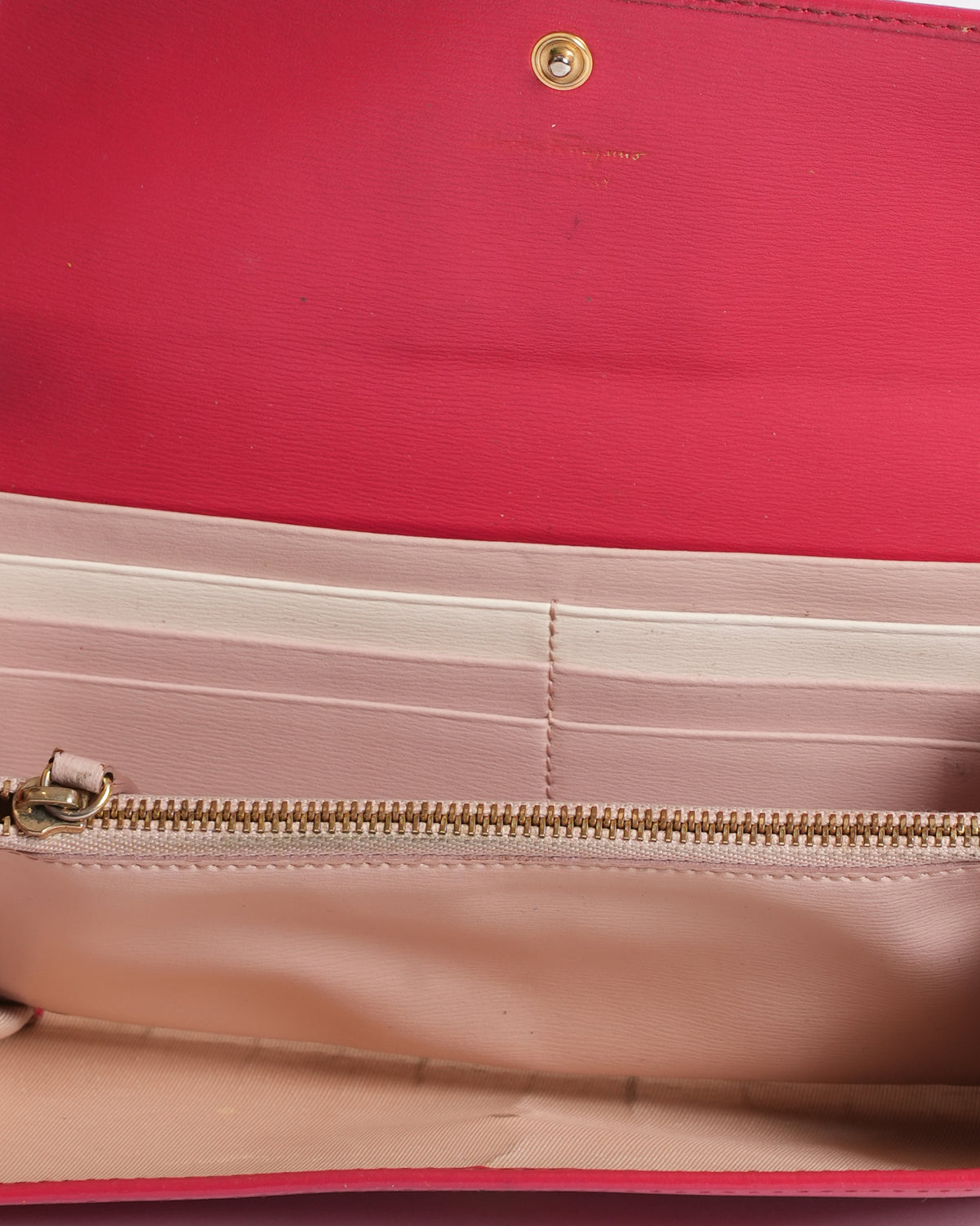 Salvatore Ferragamo Flap Wallet In Red