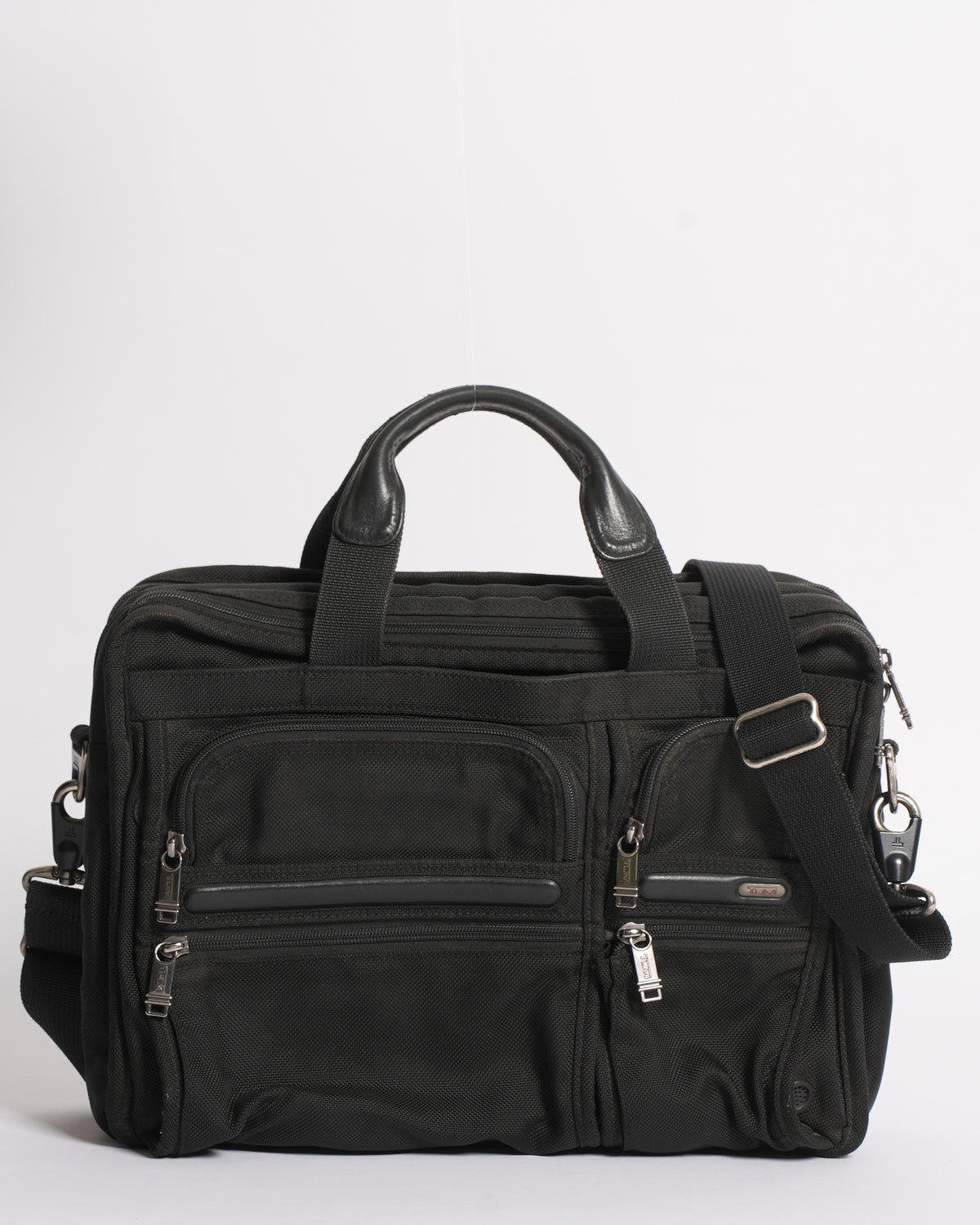 Tumi Alpha Sling Portfolio Briefcase Laptop Messenger Bag Black