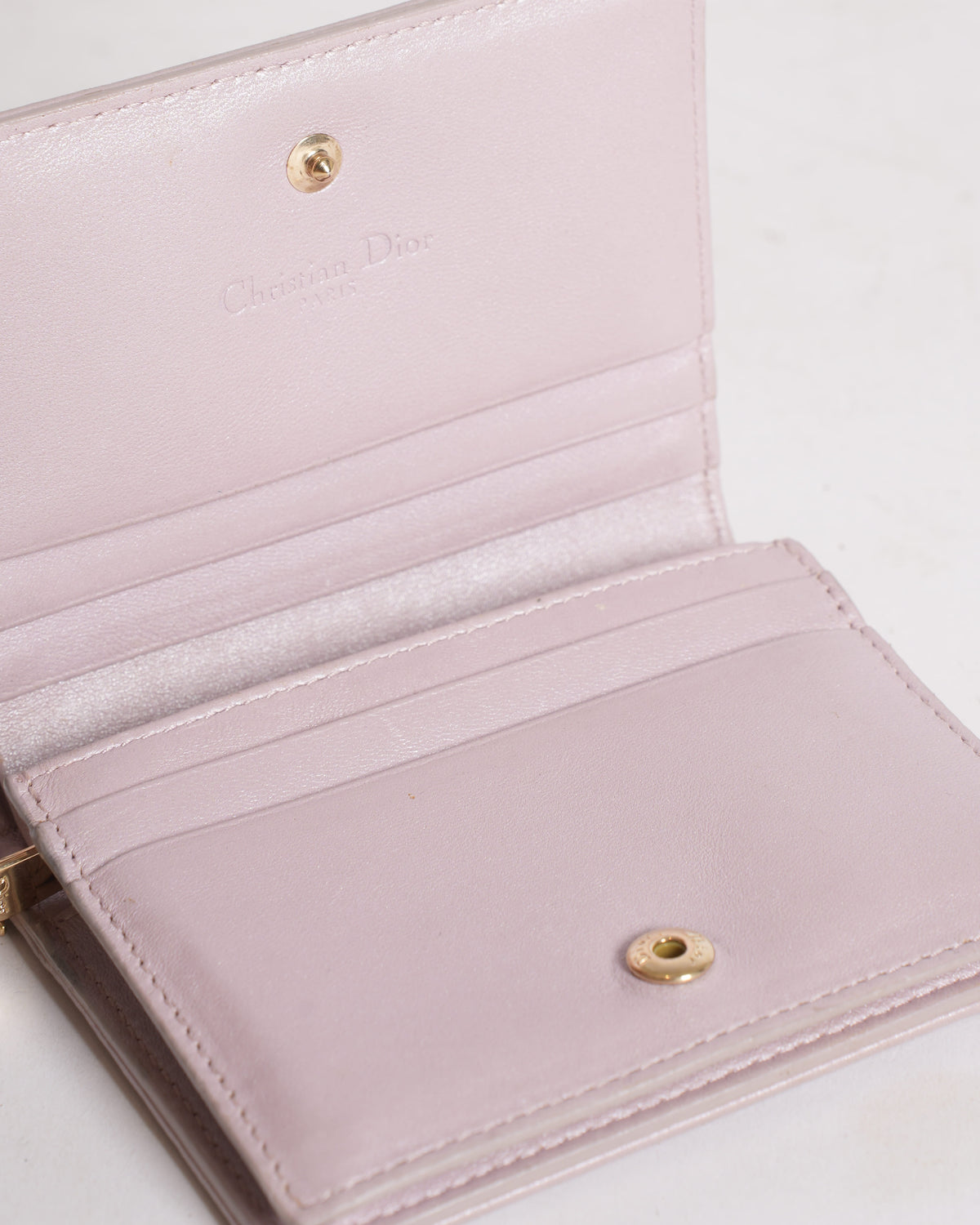 Mini Lady Dior Gardenia Wallet