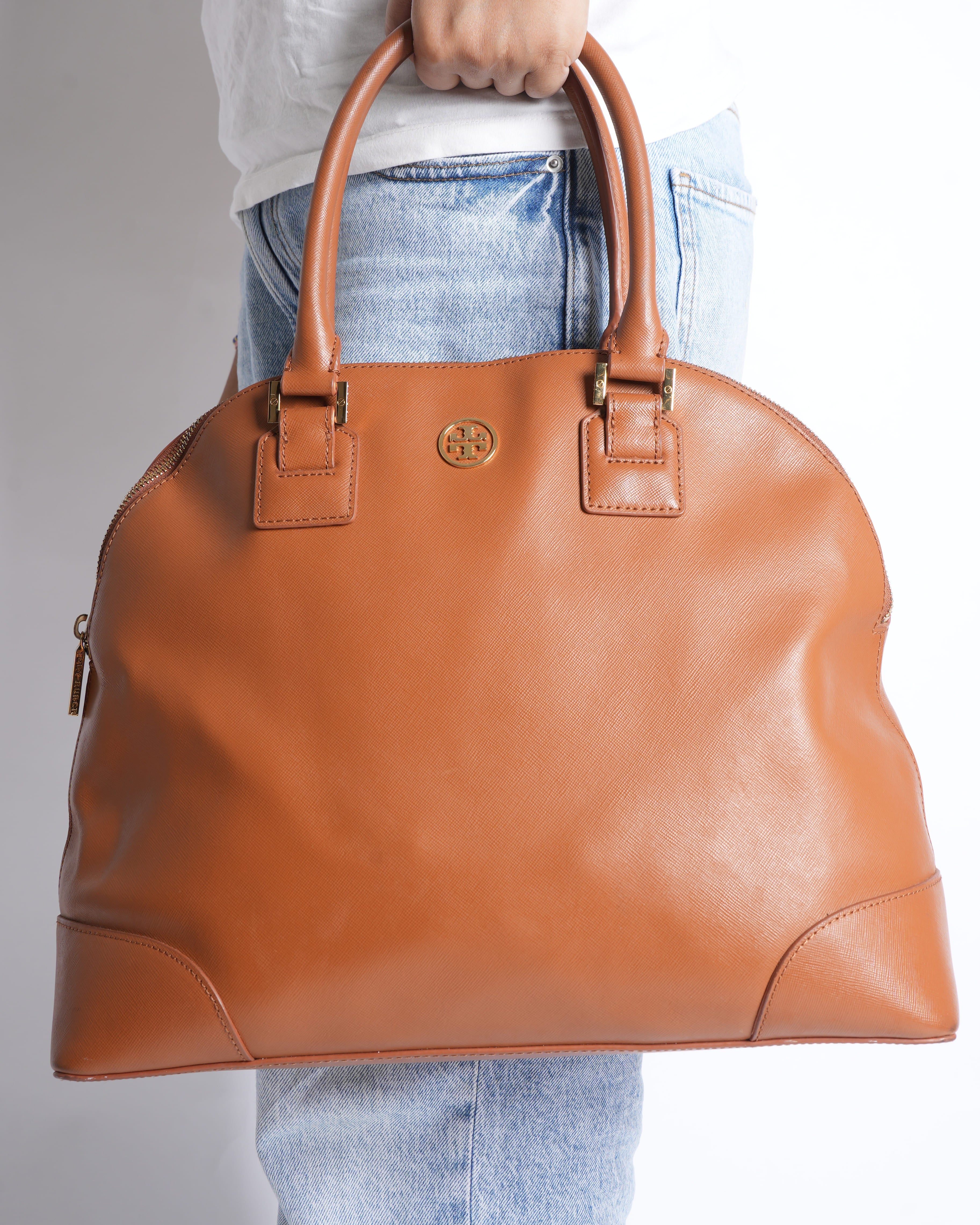 Tory Burch Leather Top Handle Bag