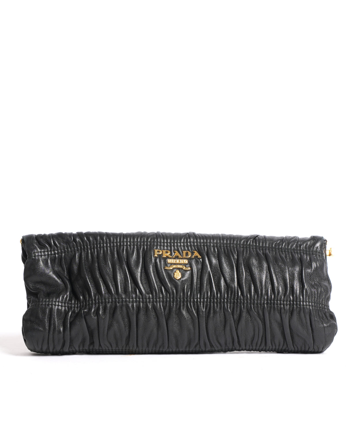 Prada Black FLap Clutch