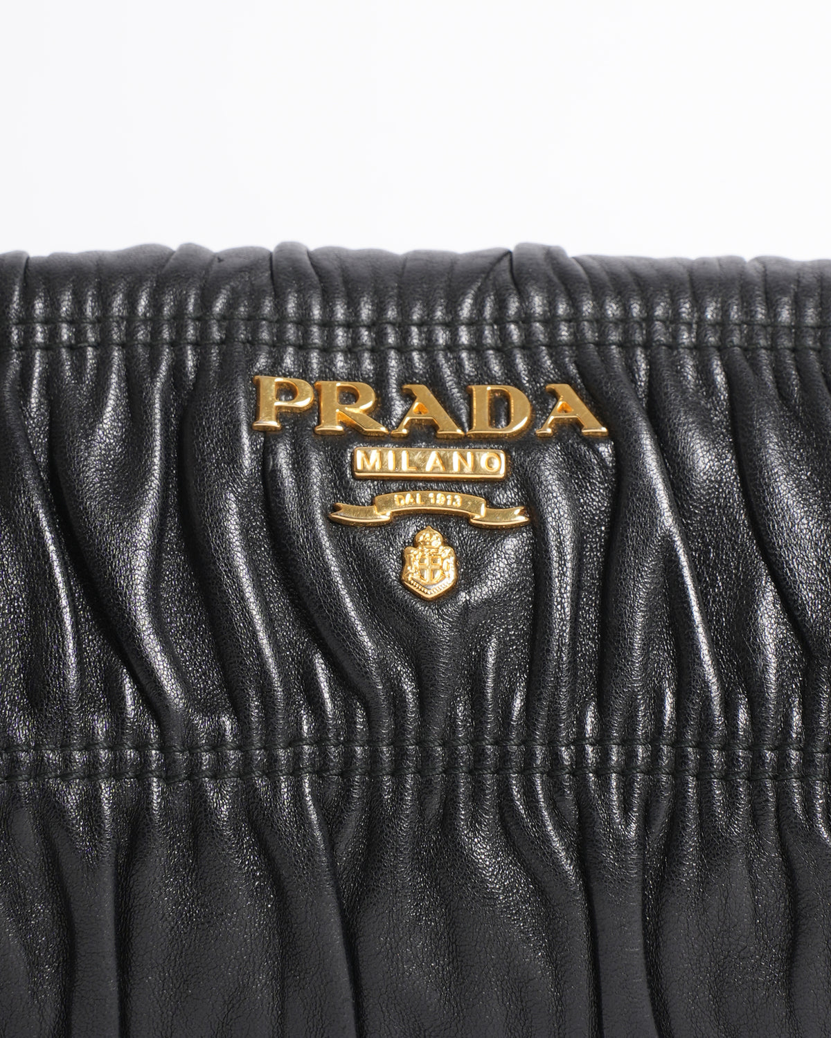 Prada Black FLap Clutch