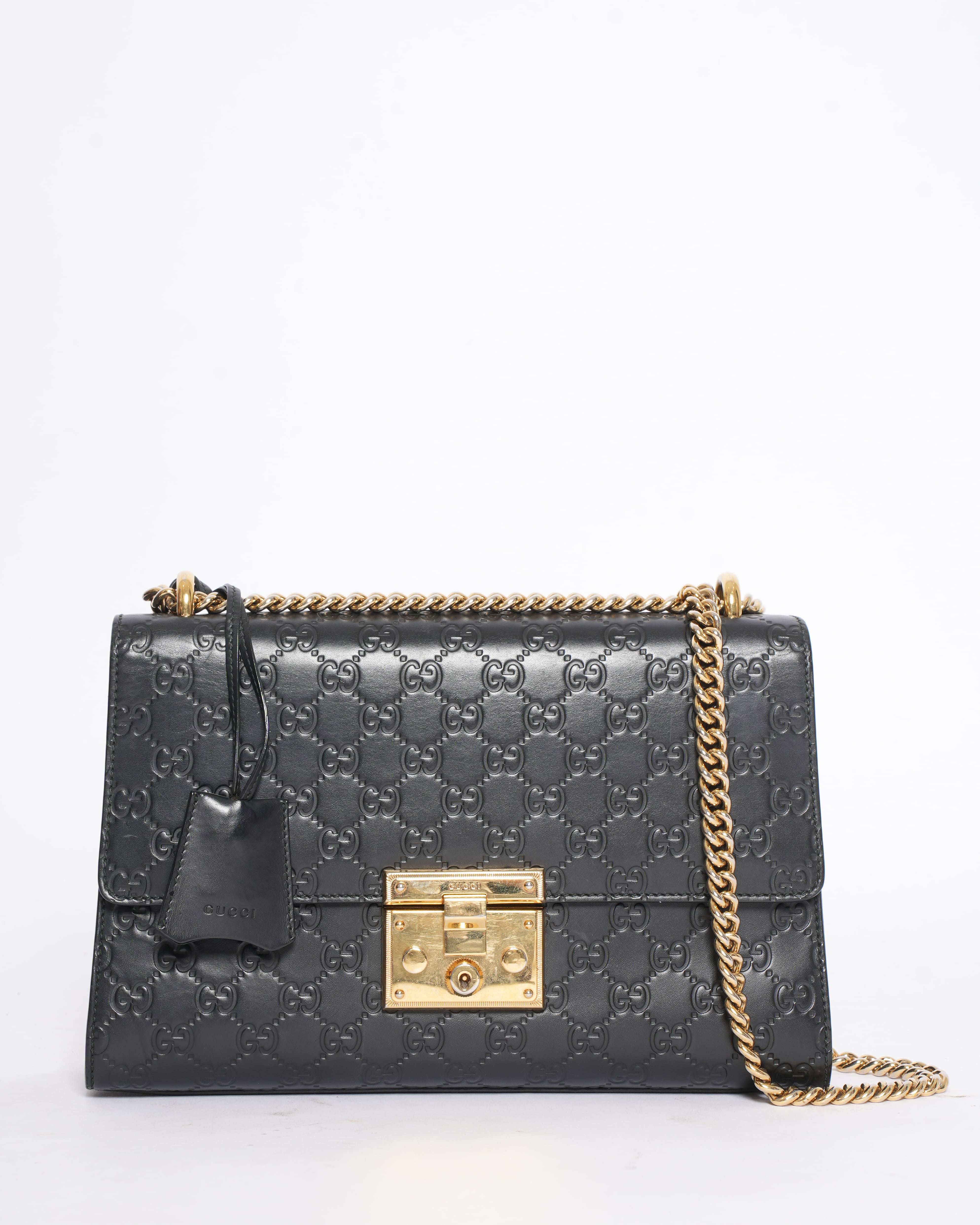 Gucci Guccissima Emily Shoulder Bag in Black