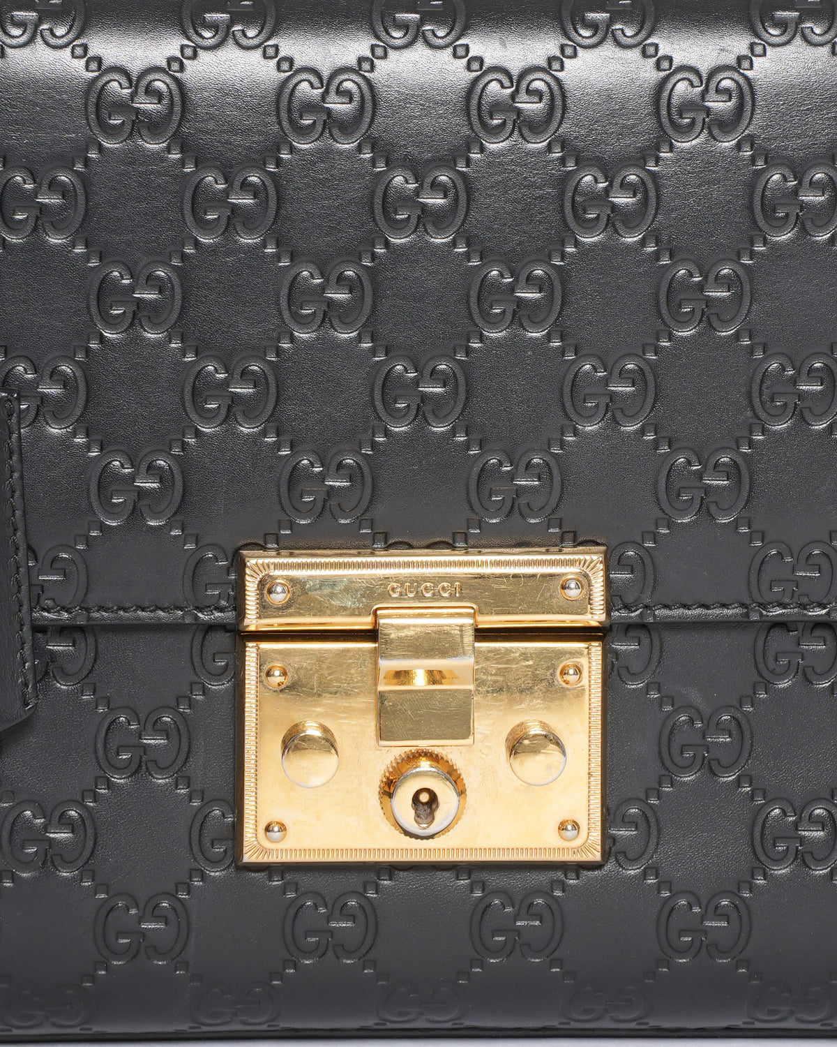 Gucci Guccissima Emily Shoulder Bag in Black