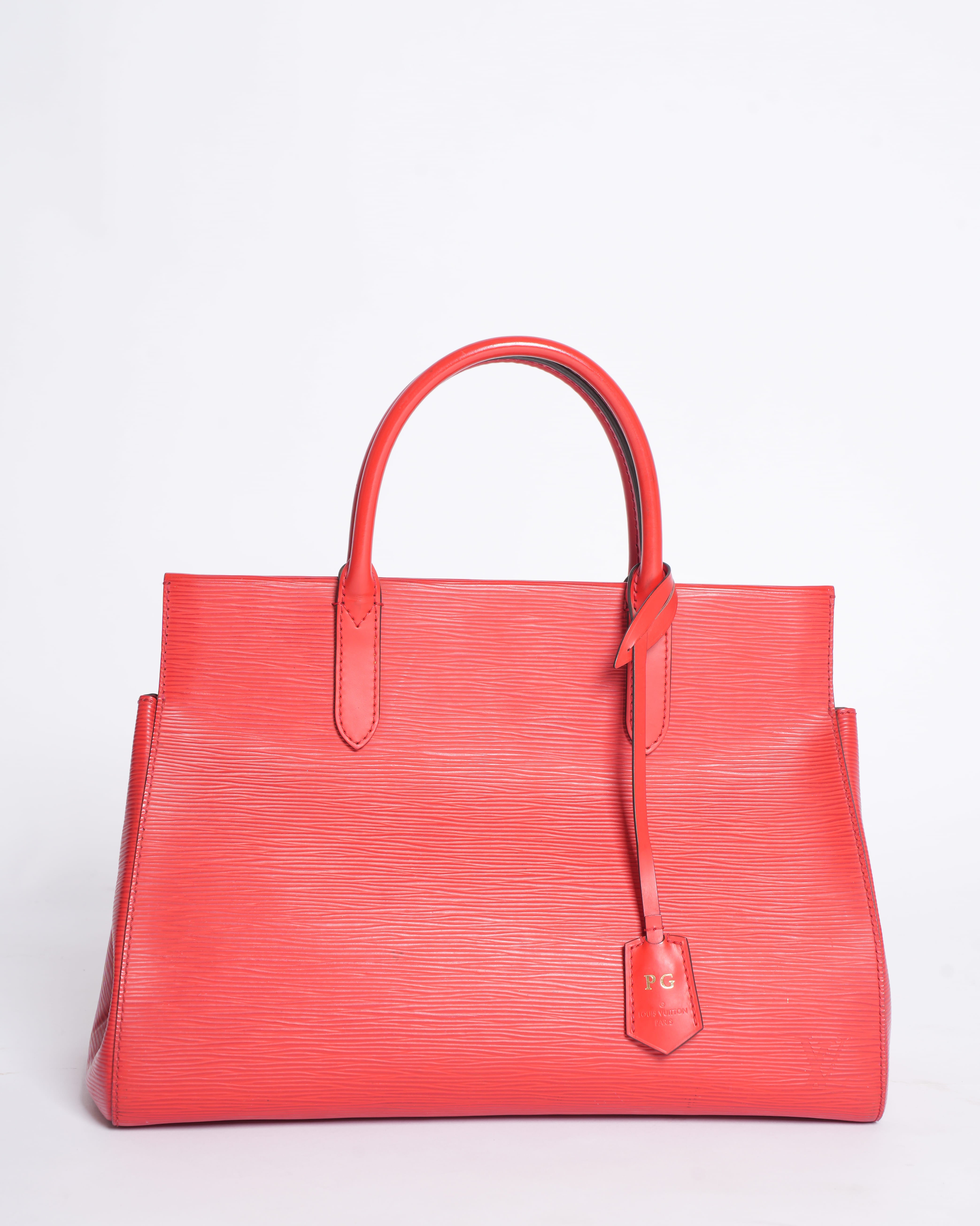 Louis Vuitton Coquelicot Epi Leather Marly MM Bag
