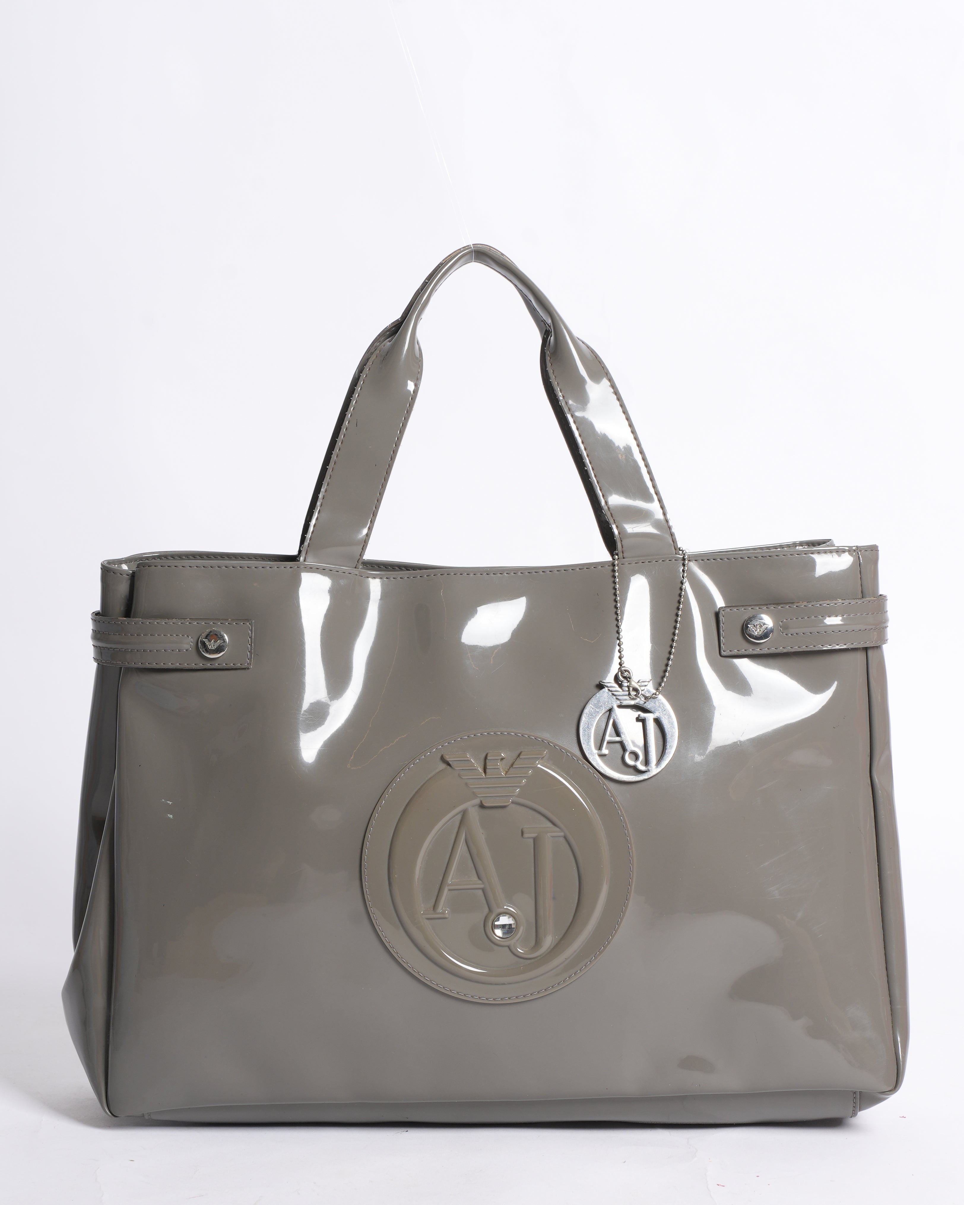 Armani Jeans Tote Bag In Grey