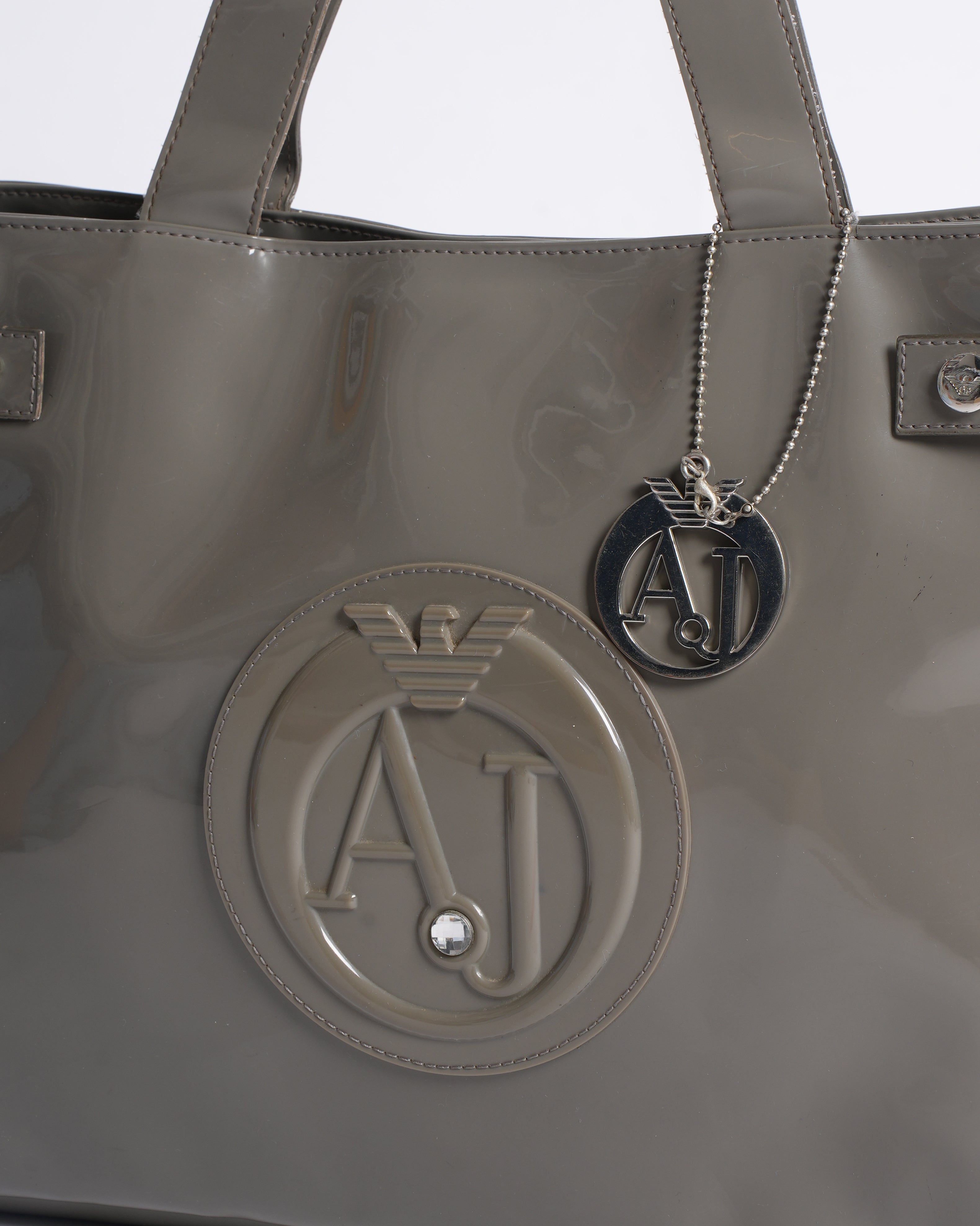 Armani Jeans Tote Bag In Grey