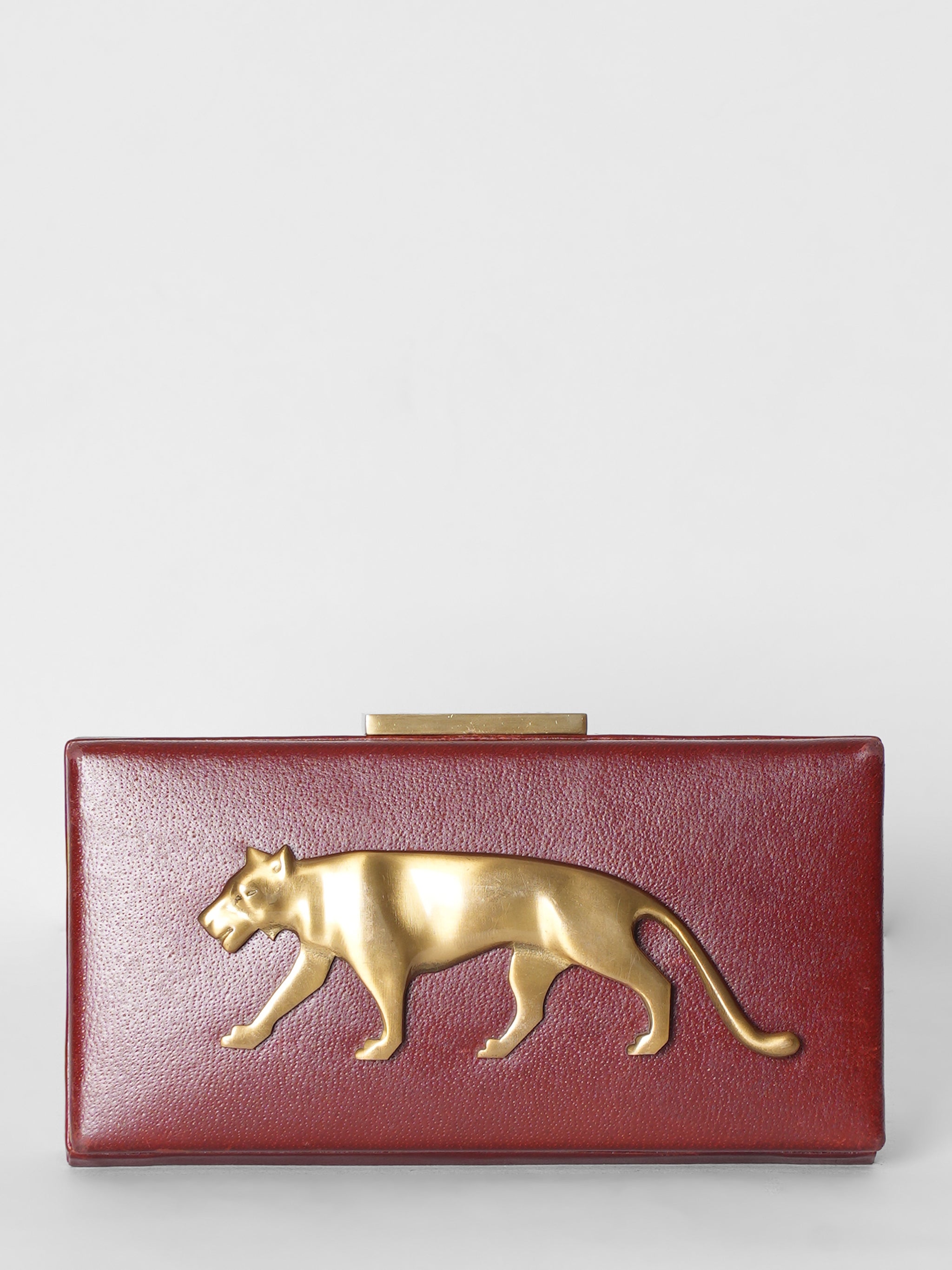 Sabyasachi Maroon Clutch