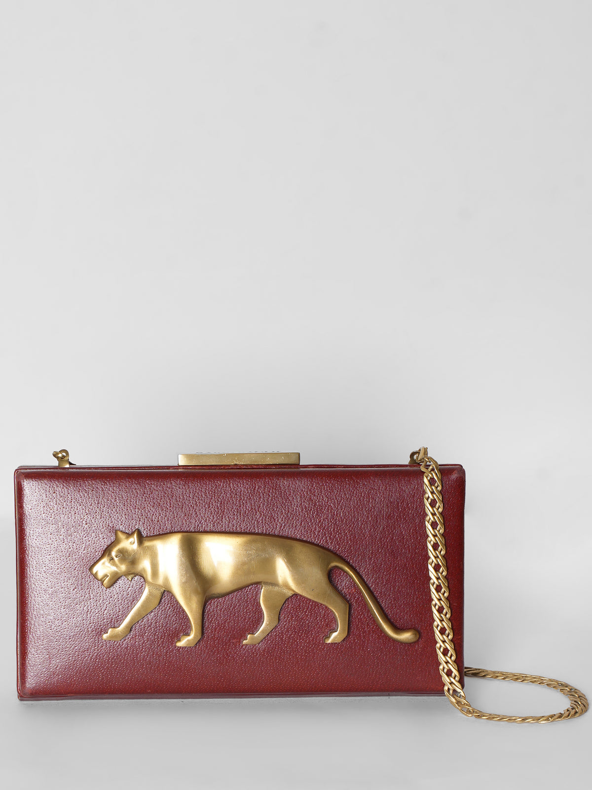 Sabyasachi Maroon Clutch