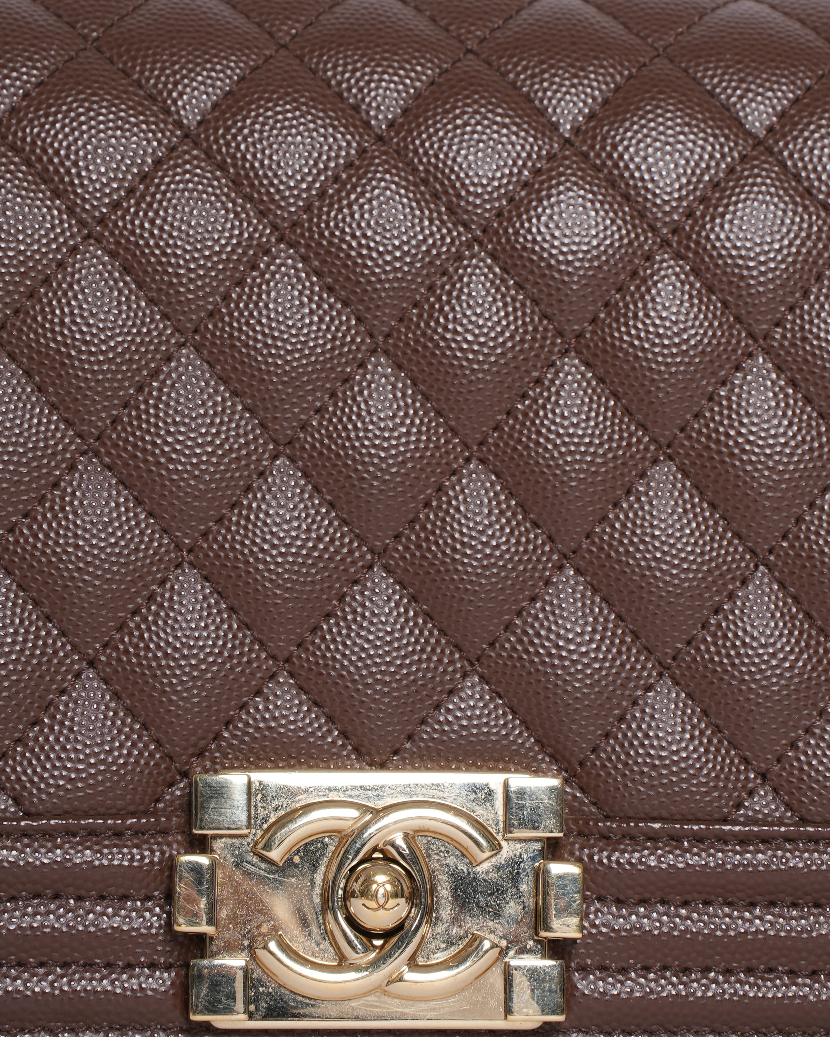 Chanel Medium Boy Bag In Brown