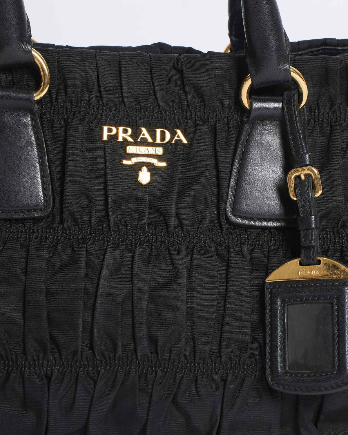 Prada Tessuto Gaufre Nylon Nero Black Shoulder Bag