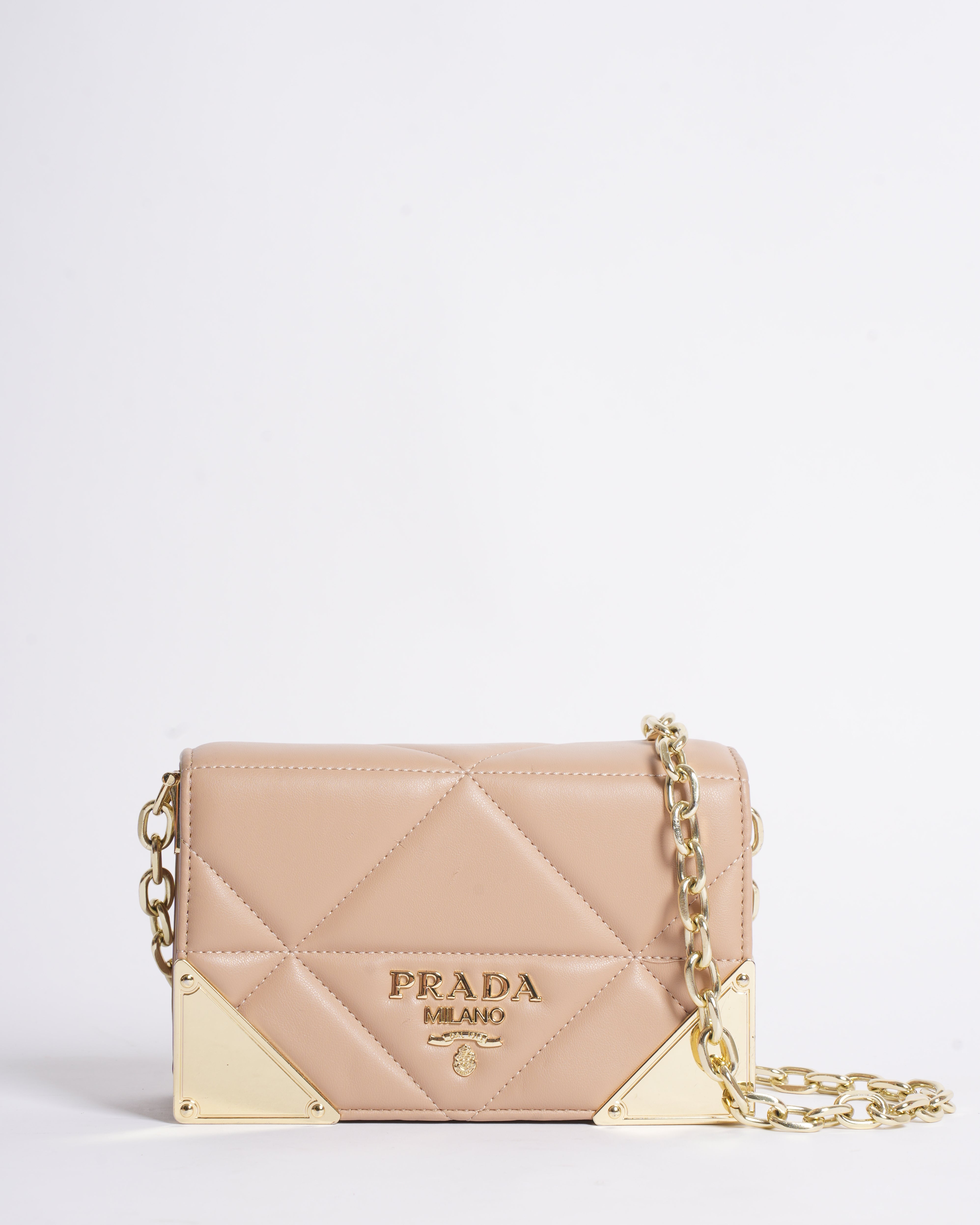 Prada quilted nappa leather shoulder bag