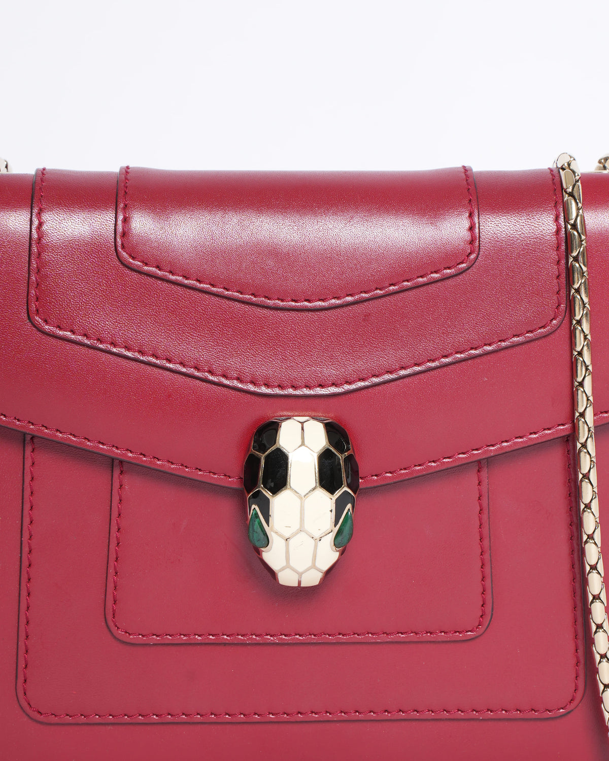 Bvlgari Serpenti Shoulder Bag in Red