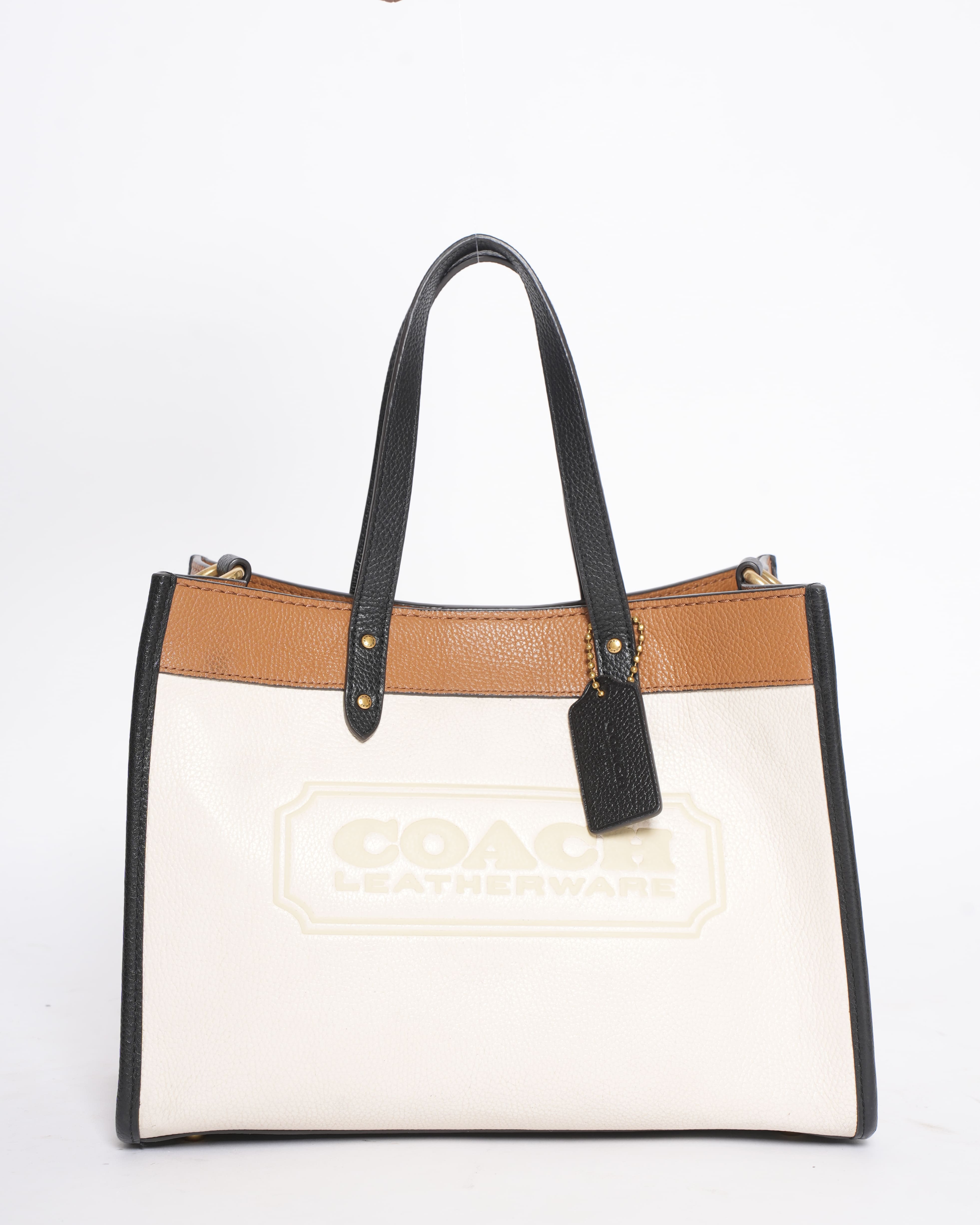 Coach field colour blocked 30 tote bag