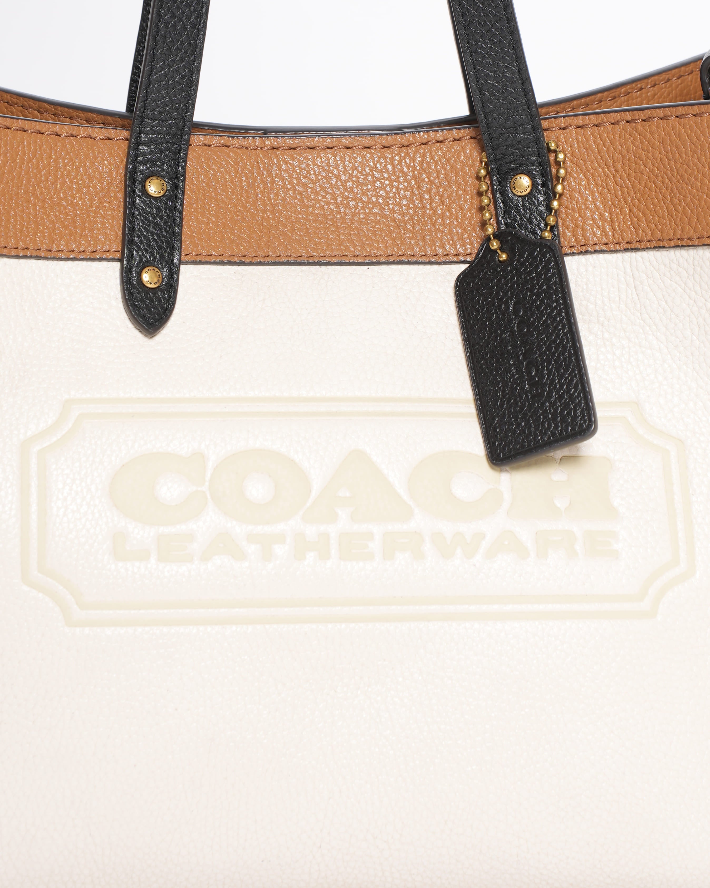 Coach field colour blocked 30 tote bag
